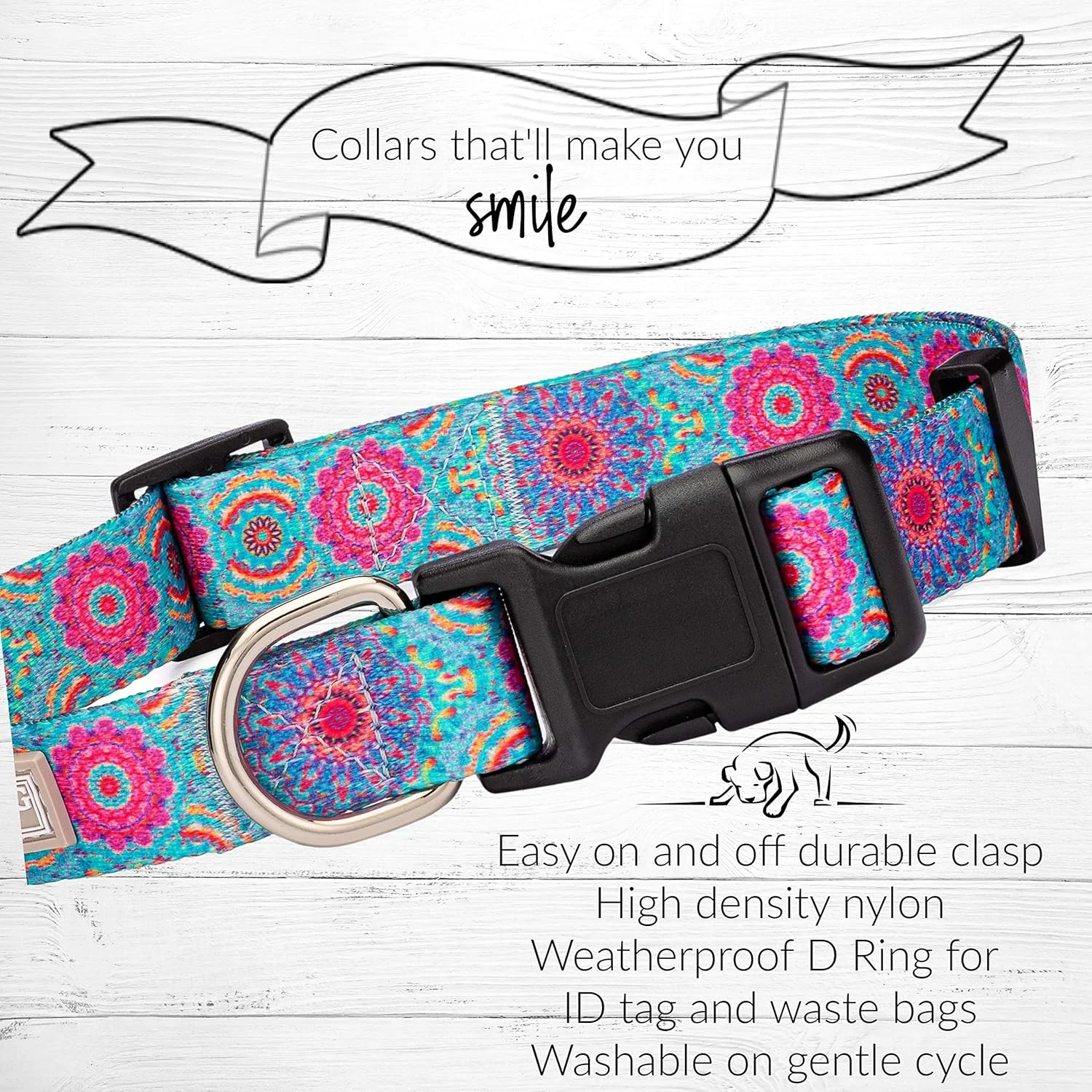 ست قلاده و بند سگ Lucky Love Dog مناسب سگ های ماده کوچک، متوسط و بزرگ - نرم، قابل تنظیم، ایمن برای آموزش و پیاده روی - Clara، سایز کوچک ست قلاده و بند سگ Lucky Love Dog مناسب سگ های ماده کوچک، متوسط و بزرگ - نرم، قابل تنظیم، ایمن برای آموزش و پیاده روی - Clara، سایز کوچک