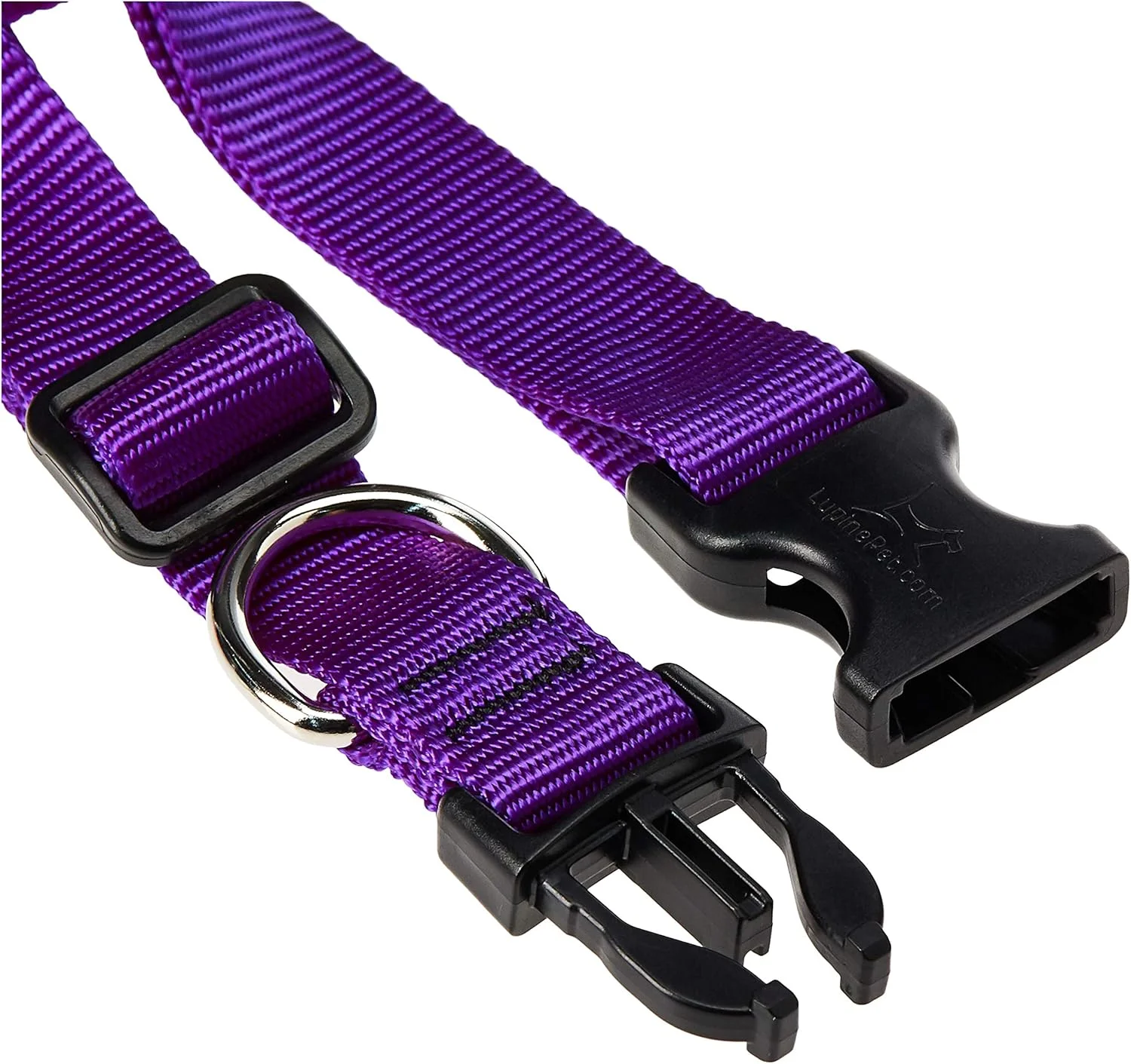 قلاده سگ لوپین، سایز 40 تا 70 سانتیمتر، بنفش، پهنای 2.5 سانتیمتر