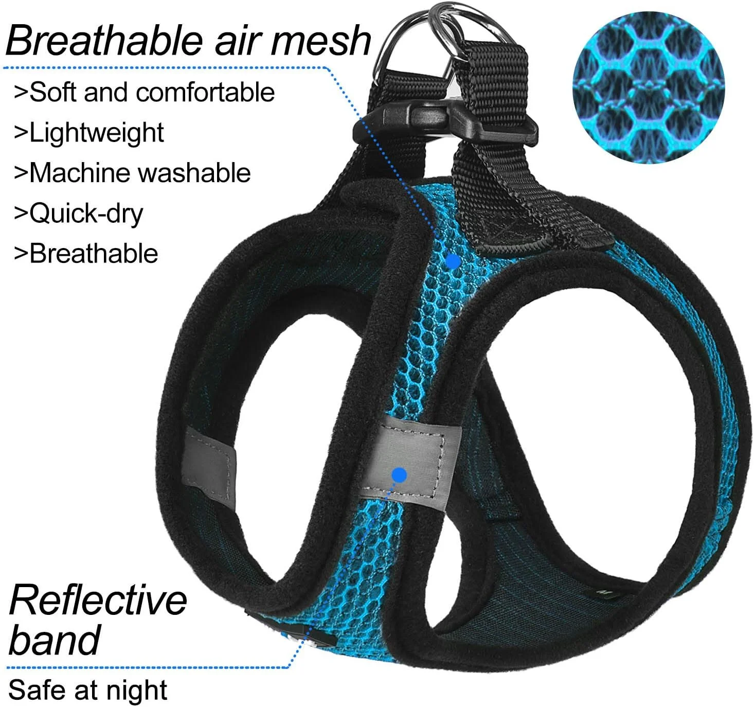 هارنس سگ، جلیقه تنفسی سگ و گربه برای سگ های کوچک و متوسط