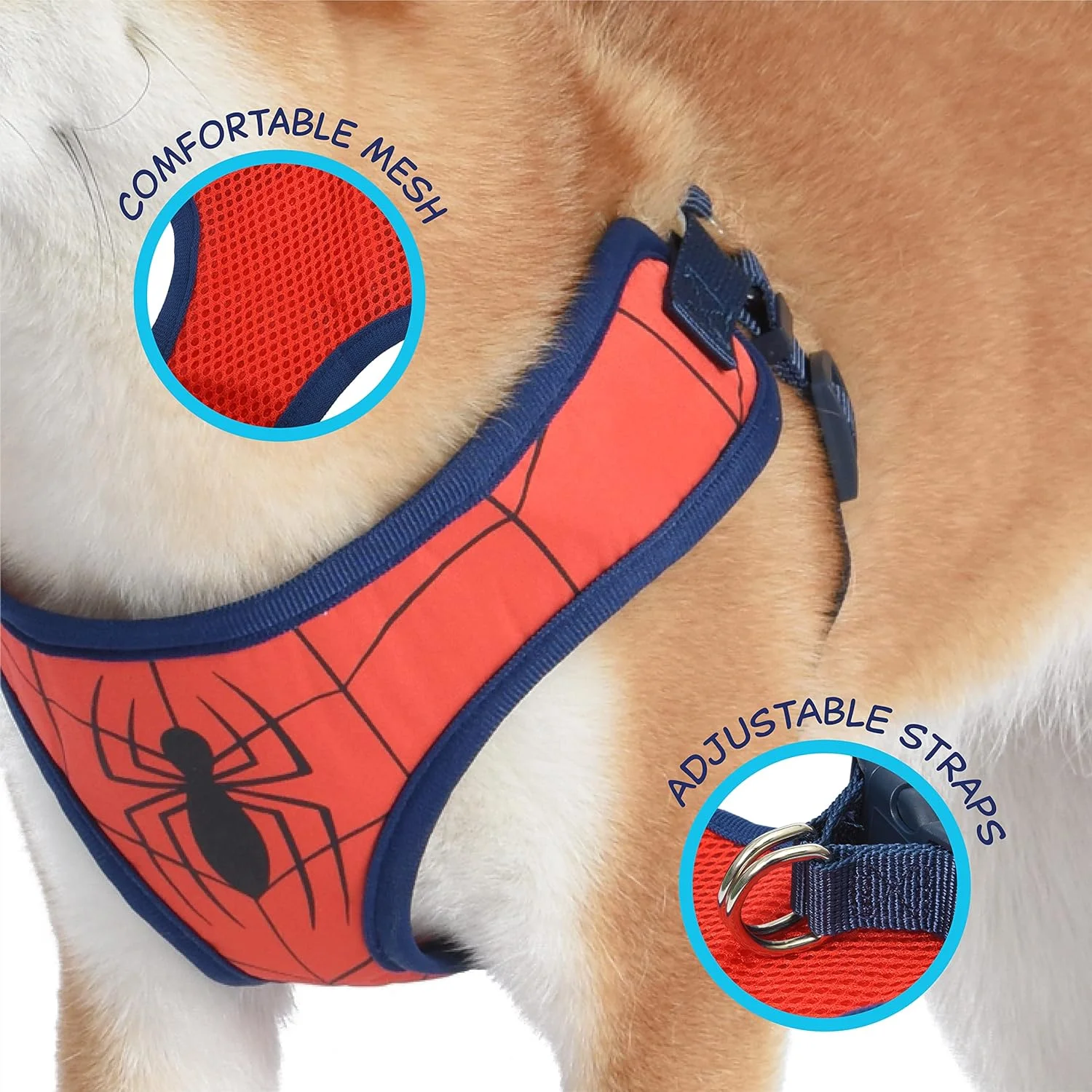 هارنس سگ طرح مرد عنکبوتی مارول کامیکس مناسب سگ های بزرگ | هارنس سگ بدون کشیدن، جلیقه سگ | هارنس سگ بزرگ قرمز طرح مرد عنکبوتی سایز بزرگ (L) هارنس سگ طرح مرد عنکبوتی مارول کامیکس مناسب سگ های بزرگ | هارنس سگ بدون کشیدن، جلیقه سگ | هارنس سگ بزرگ قرمز طرح مرد عنکبوتی سایز بزرگ (L)