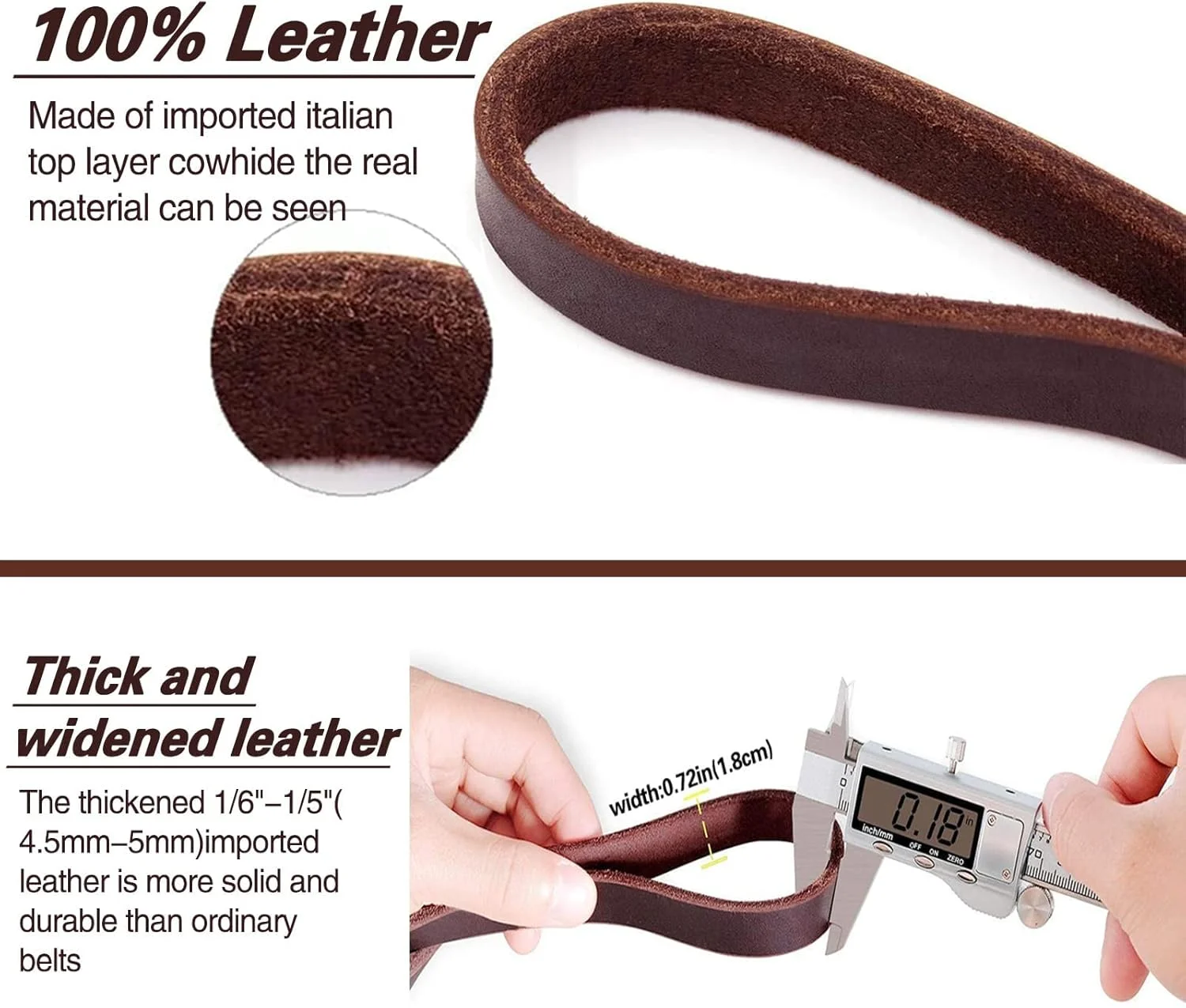 بند آموزشی سگ LWBMG بافته شده دست ساز 2.4 متری از چرم طبیعی، رنگ زرشکی