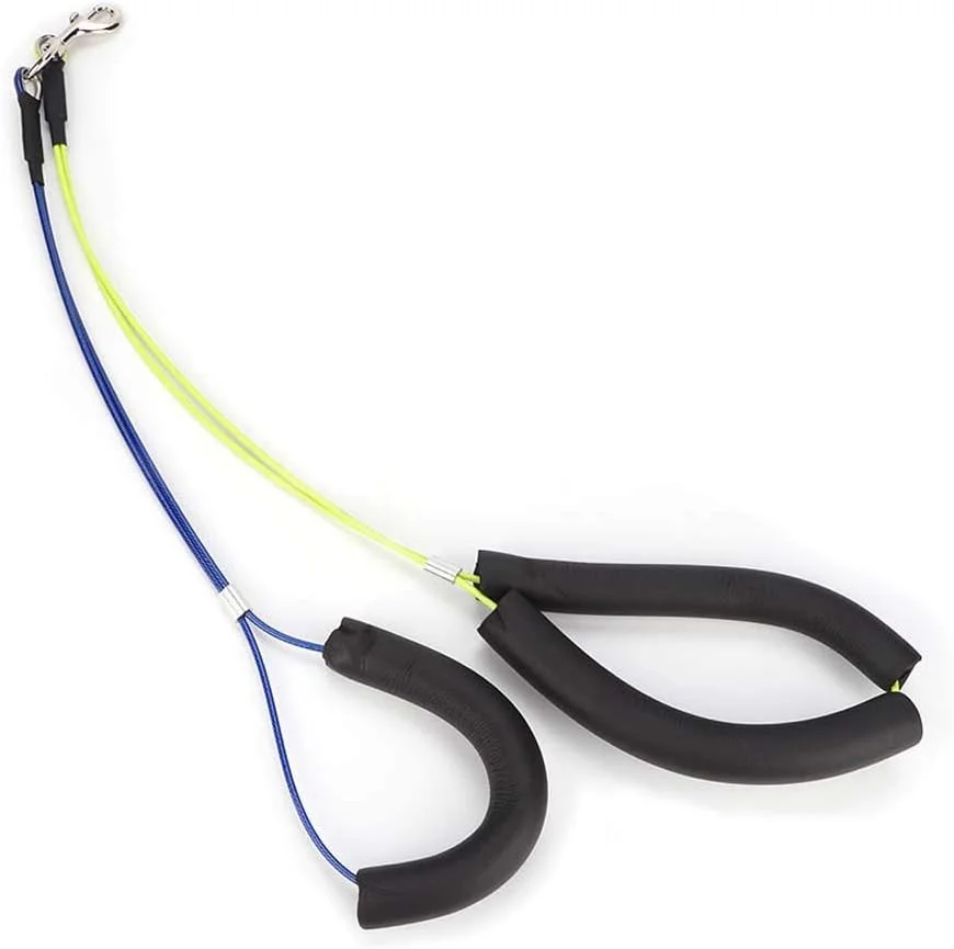 طناب اصلاح قابل تنظیم حیوانات خانگی اومفر، نگهدارنده نشسته، مهار کننده، گردنبند شستشو، سگ ها، گربه ها، میز اصلاح، بازو (زرد + آبی)