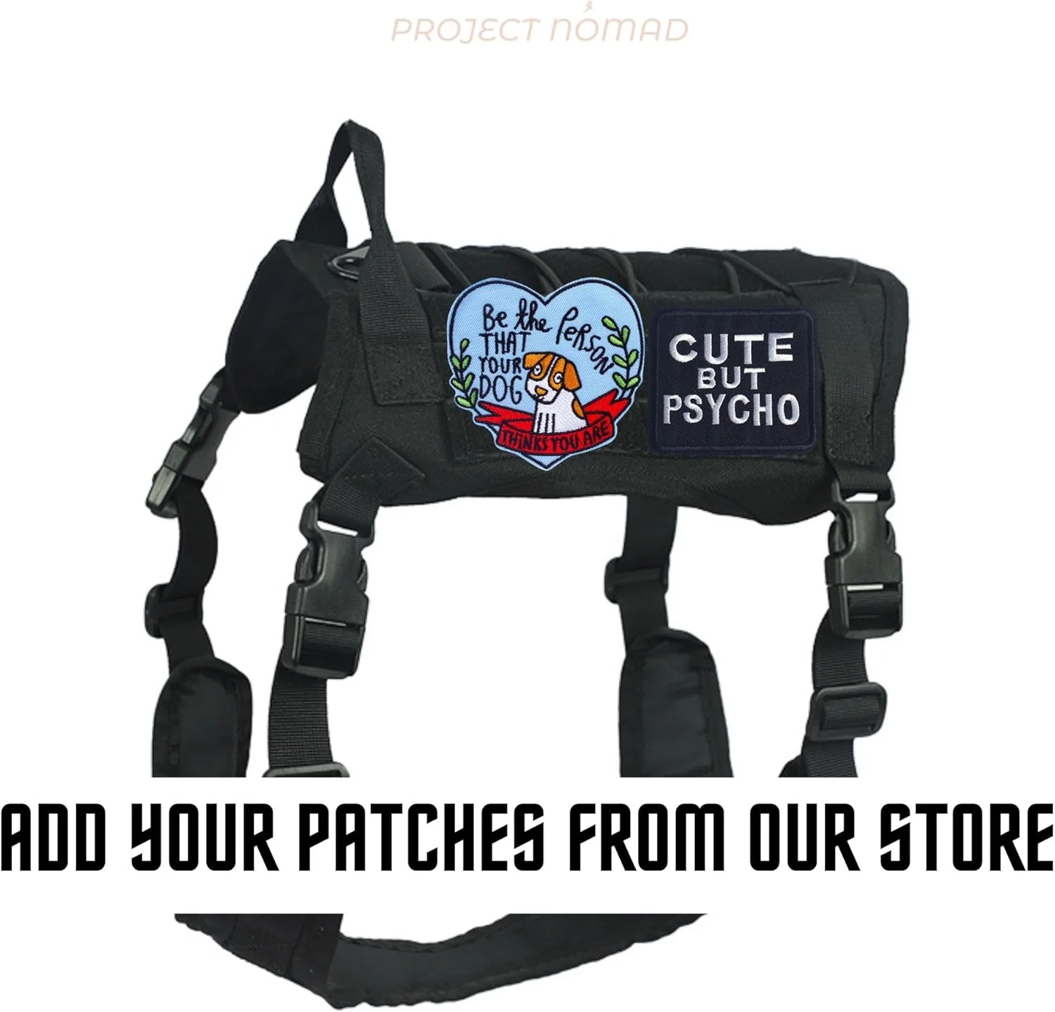 هارنس سگ - جلیقه تاکتیکی سگ سایز M/L برای قلاده، قابل تنظیم برای سگ ها، قلاب فلزی سنگین، بدون خفگی برای فعالیت ها، گلدن رتریور، حلقه چسبی برای وصله ها (مشکی، بزرگ) هارنس سگ - جلیقه تاکتیکی سگ سایز M/L برای قلاده، قابل تنظیم برای سگ ها، قلاب فلزی سنگین، بدون خفگی برای فعالیت ها، گلدن رتریور، حلقه چسبی برای وصله ها (مشکی، بزرگ)