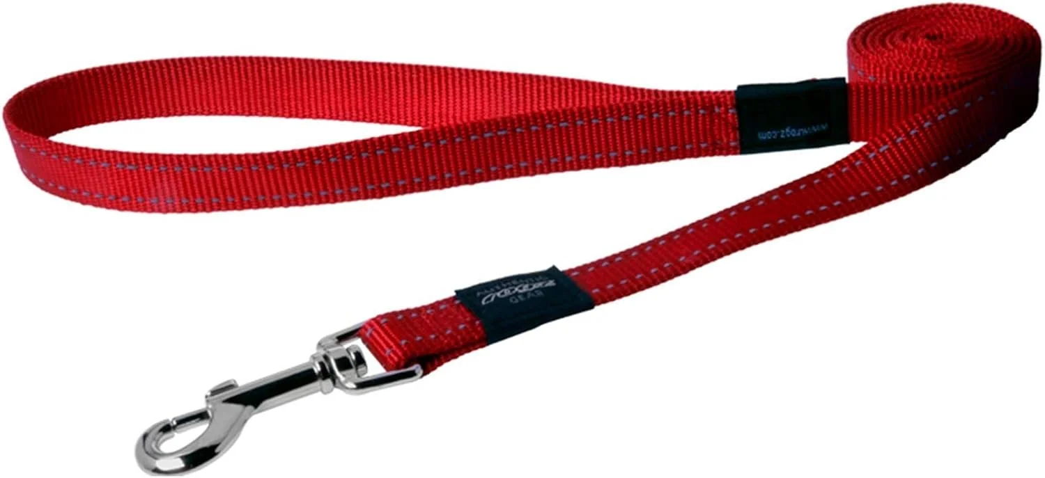 بند قلاده سگ با دوخت بازتابنده مدل Utility L-RED