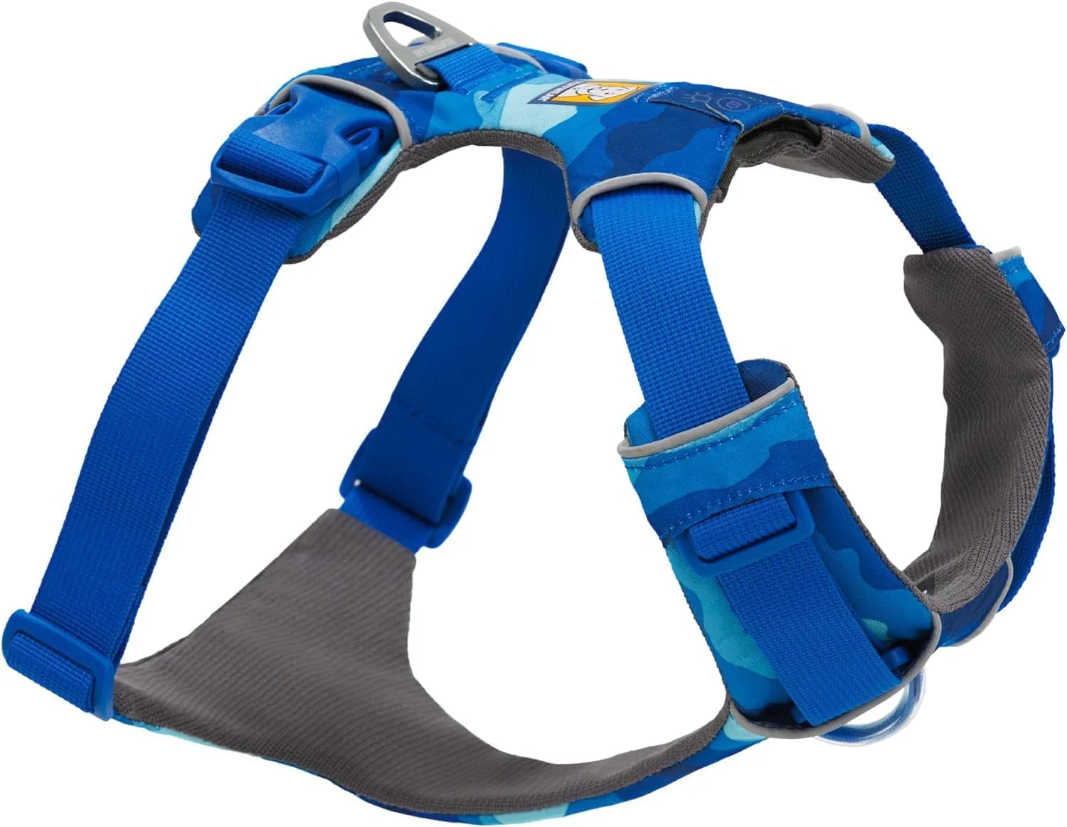 هارنس سگ RUFFWEAR Front Range، هارنس سگ سایز متوسط، هارنس Y بازتابنده، پیاده روی سگ با پد راحت قابل تنظیم، هارنس سگ بدون کشش، 2 اتصال بند و حلقه V، سایز M، کوه های ساحلی
