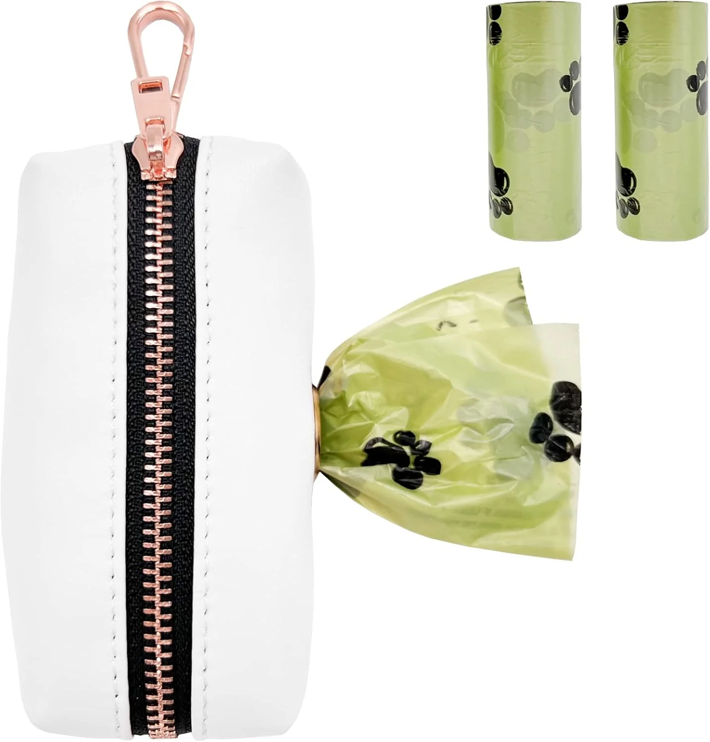 ست قلاده و بند چرمی نرم برای سگ (2 متر) - سگک فلزی بادوام رزگلد شیک، بند با 4 طول قابل تنظیم برای سگ های کوچک، متوسط و بزرگ - جا کیسه مدفوع سفید راحت و آسان برای تمیز کردن ست قلاده و بند چرمی نرم برای سگ (2 متر) - سگک فلزی بادوام رزگلد شیک، بند با 4 طول قابل تنظیم برای سگ های کوچک، متوسط و بزرگ - جا کیسه مدفوع سفید راحت و آسان برای تمیز کردن