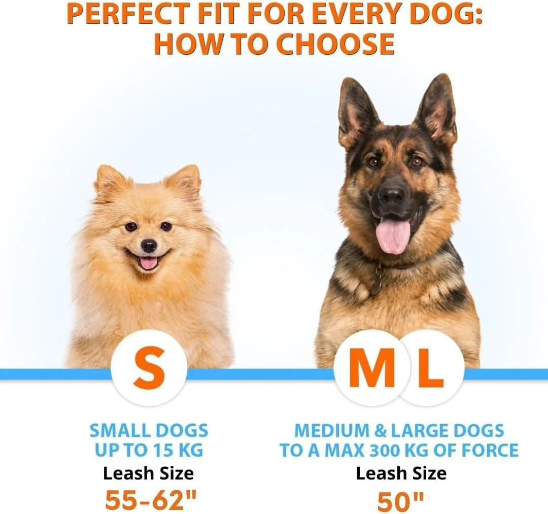 بند دو قلاده سگ بدون دست SparklyPets - قلاده دوتایی برای سگ های متوسط ​​و بزرگ با دسته های بالشتکی، دوخت های بازتابنده، بدون کشش، بدون گره خوردگی