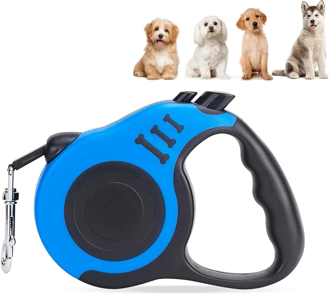 بند قلاده سگ جمع شونده اتوماتیک تلسکوپی، نوار سگ، نوار حیوانات خانگی 5 متر، بادوام و راحت، با دسته ضد لغزش، مناسب برای سگ های کوچک و متوسط، آبی بند قلاده سگ جمع شونده اتوماتیک تلسکوپی، نوار سگ، نوار حیوانات خانگی 5 متر، بادوام و راحت، با دسته ضد لغزش، مناسب برای سگ های کوچک و متوسط، آبی