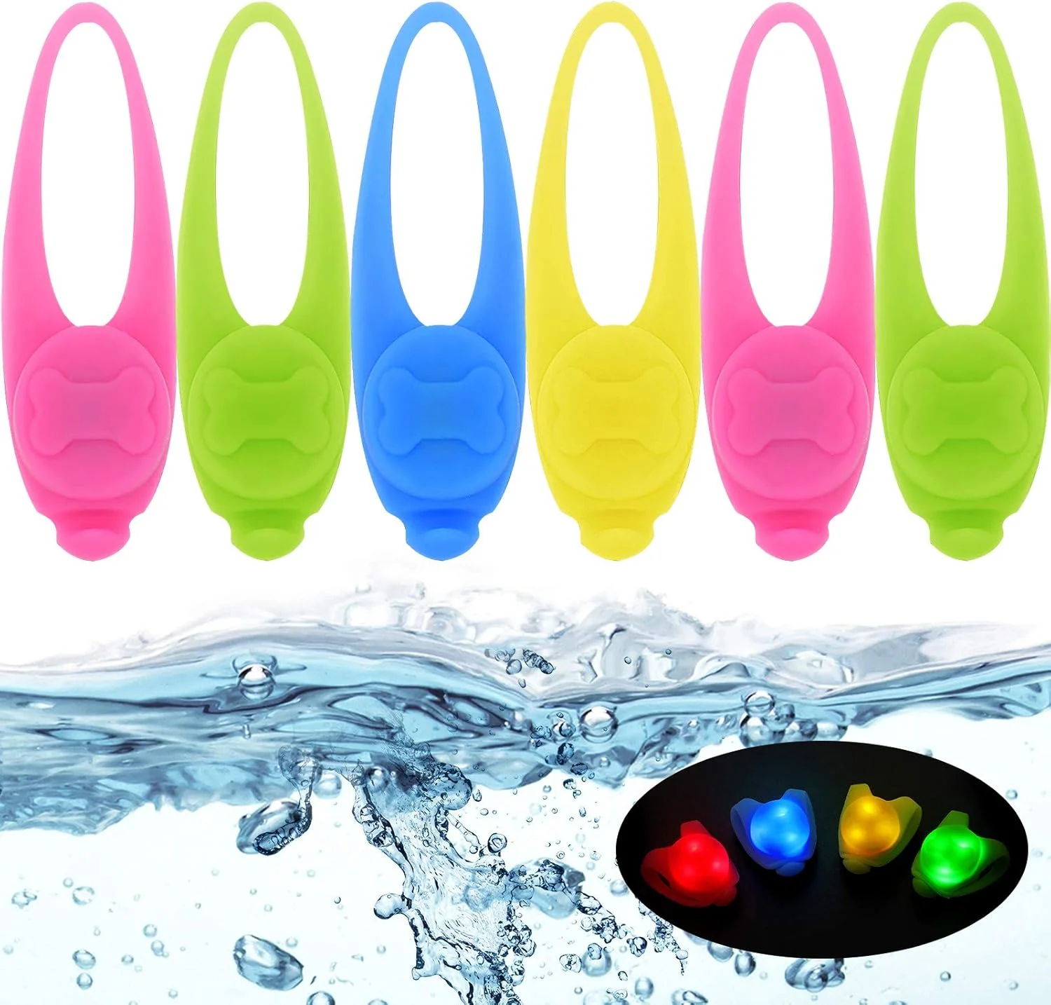 ویوودای 6 عدد چراغ قلاده حیوانات خانگی، چراغ آویز قلاده سگ و گربه، چراغ ایمنی پیاده روی شبانه سگ، چراغ های ضد آب گیره دار برای قابل مشاهده کردن سگ ها و گربه های کوچک، متوسط و بزرگ شما، رنگ ها به صورت تصادفی ویوودای 6 عدد چراغ قلاده حیوانات خانگی، چراغ آویز قلاده سگ و گربه، چراغ ایمنی پیاده روی شبانه سگ، چراغ های ضد آب گیره دار برای قابل مشاهده کردن سگ ها و گربه های کوچک، متوسط و بزرگ شما، رنگ ها به صورت تصادفی