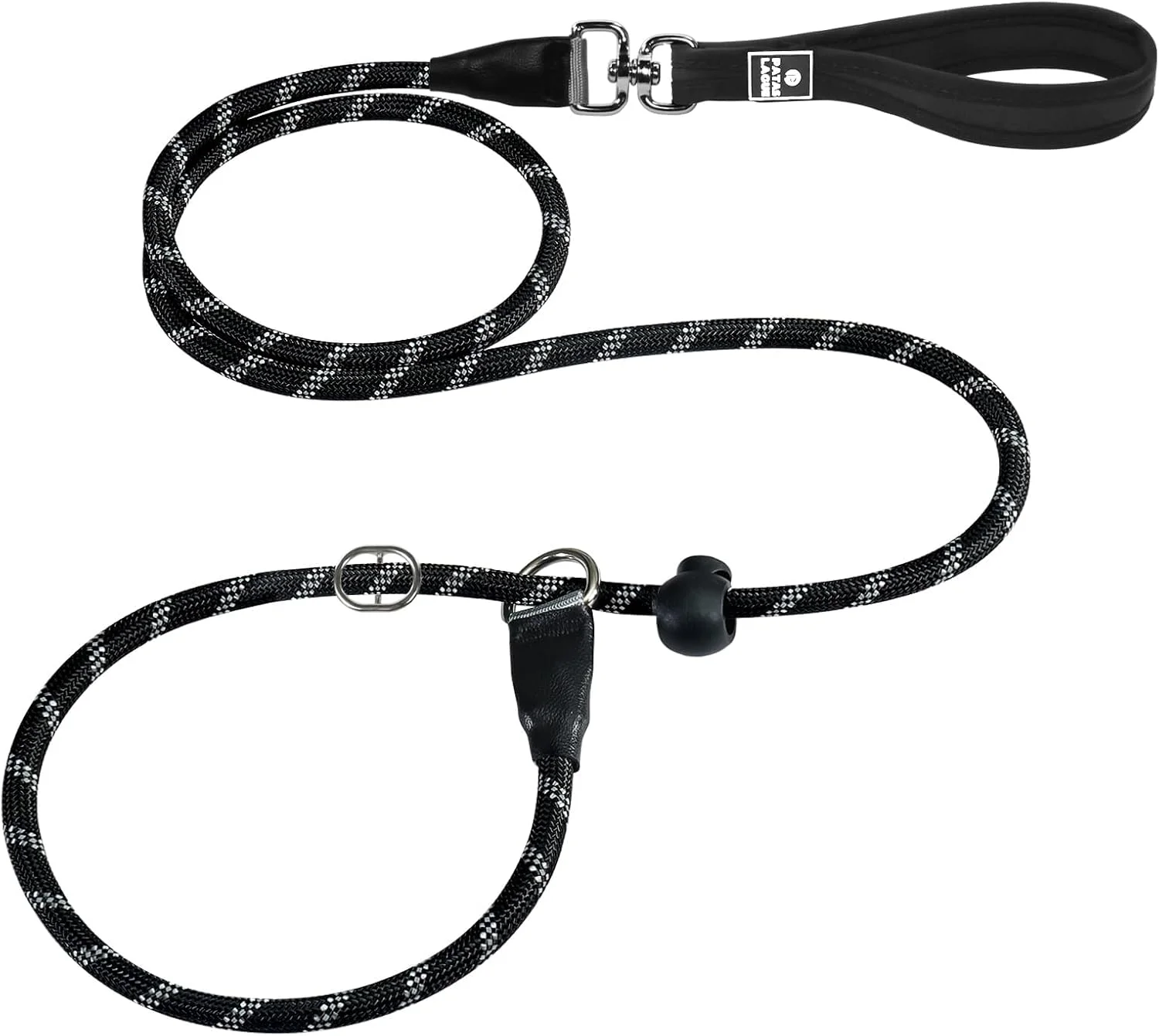 بند قلاده لغزشی سگ ViBon، طناب بسیار بازتابنده 180 سانتی متری با قلاب گردان 360 درجه و دسته راحت، بند آموزشی بدون کشش برای سگ های بزرگ/متوسط بند قلاده لغزشی سگ ViBon، طناب بسیار بازتابنده 180 سانتی متری با قلاب گردان 360 درجه و دسته راحت، بند آموزشی بدون کشش برای سگ های بزرگ/متوسط