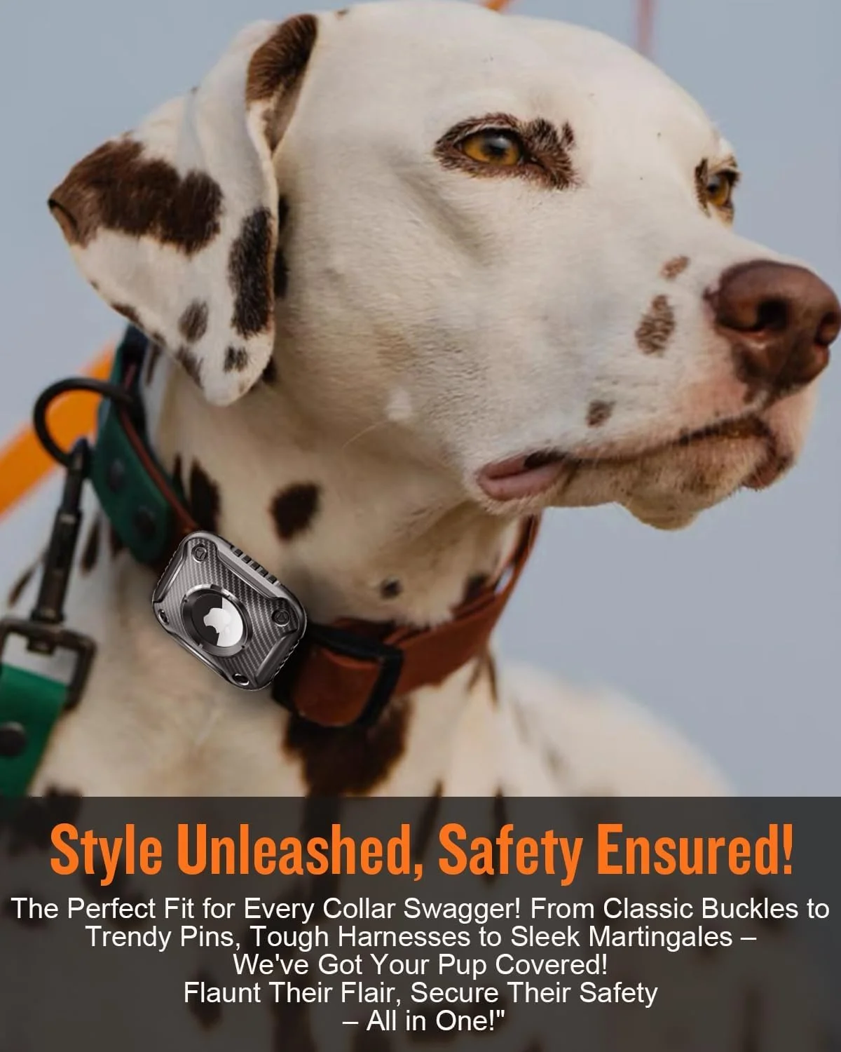 نگهدارنده ضدآب Airtag برای قلاده سگ، نگهدارنده Airtag سگ، TPU و فیبر کربن پوشش کامل ضد گم شدن، اندازه جمع و جور سبک وزن فوق العاده بادوام، IP6 ضدآب، مناسب برای قلاده با عرض 1 اینچ و 1 1/4 اینچ، مشکی