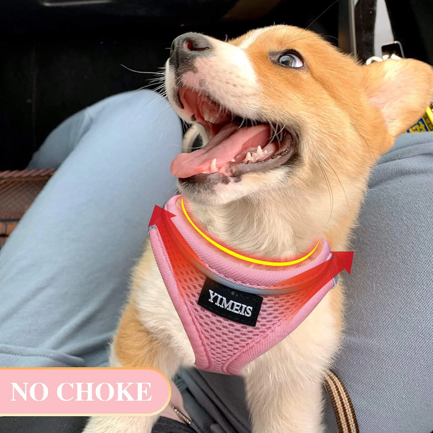 ست قلاده و بند سگ YIMEIS، قلاده توری نرم بدون کشش، جلیقه توله سگ قابل تنظیم بازتابنده برای سگ های کوچک، متوسط و بزرگ، گربه ها (صورتی، خیلی کوچک (بسته 1 عددی) ست قلاده و بند سگ YIMEIS، قلاده توری نرم بدون کشش، جلیقه توله سگ قابل تنظیم بازتابنده برای سگ های کوچک، متوسط و بزرگ، گربه ها (صورتی، خیلی کوچک (بسته 1 عددی)