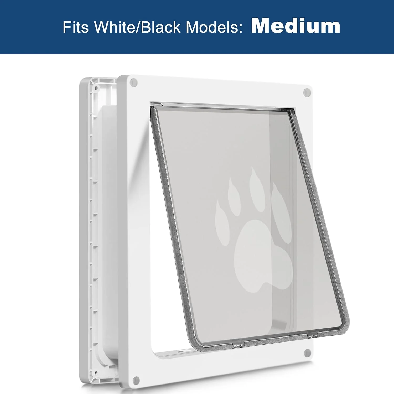 درب جایگزین برای درِ سگ متوسط، ساخته شده از مواد غیر سمی، ابعاد: 9 1/16" x 11 3/8"