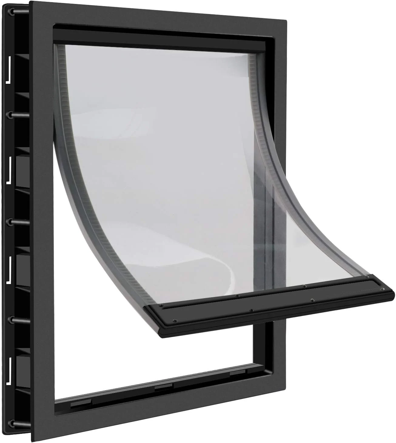 درب حیوانات خانگی CEESC با دریچه مغناطیسی نرم و شفاف و پنل بستهشونده، درب با کیفیت PVC برای سگهای کوچک و گربهها (M، مشکی) درب حیوانات خانگی CEESC با دریچه مغناطیسی نرم و شفاف و پنل بستهشونده، درب با کیفیت PVC برای سگهای کوچک و گربهها (M، مشکی)