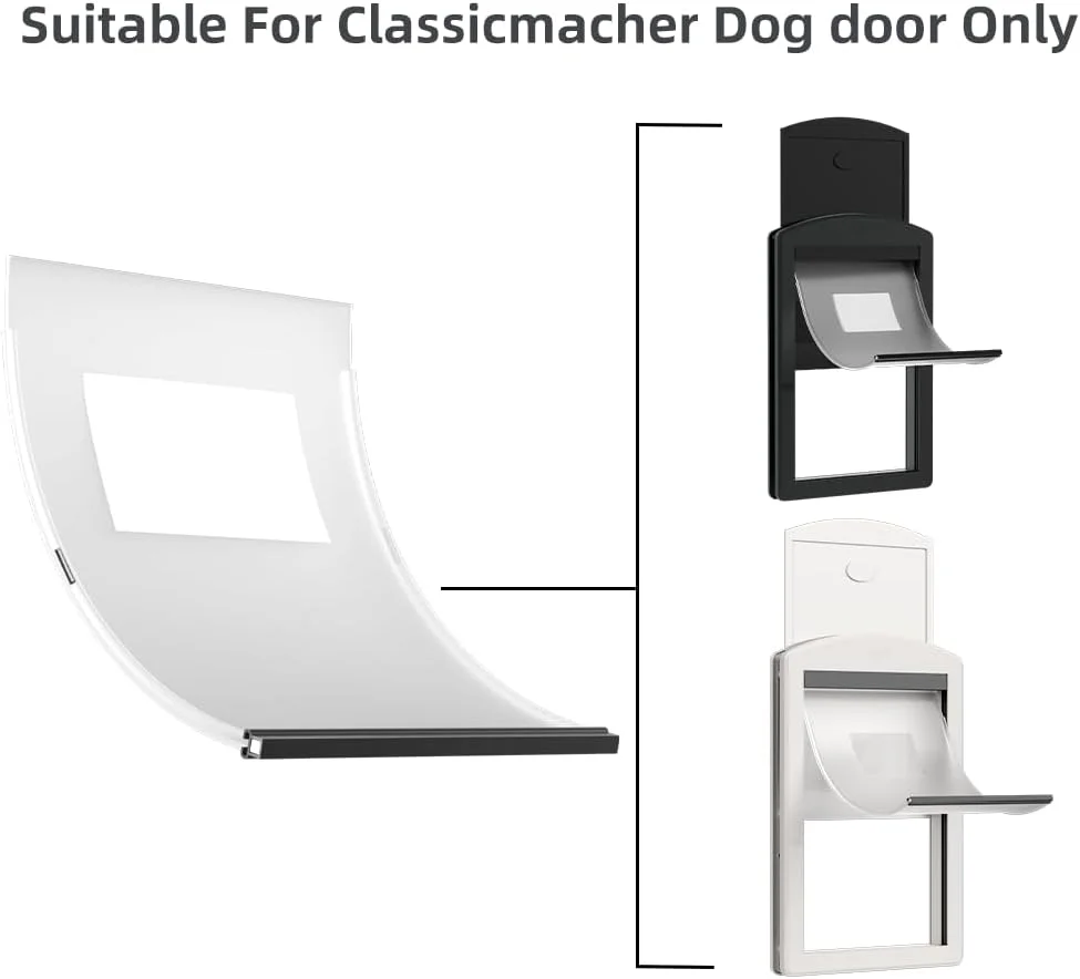 درب سگ جایگزین اصلی [Classicmacher]، فلپ نرم متوسط، سازگار با درب های پلاستیکی سگ (متوسط - 12.5 * 8.75)