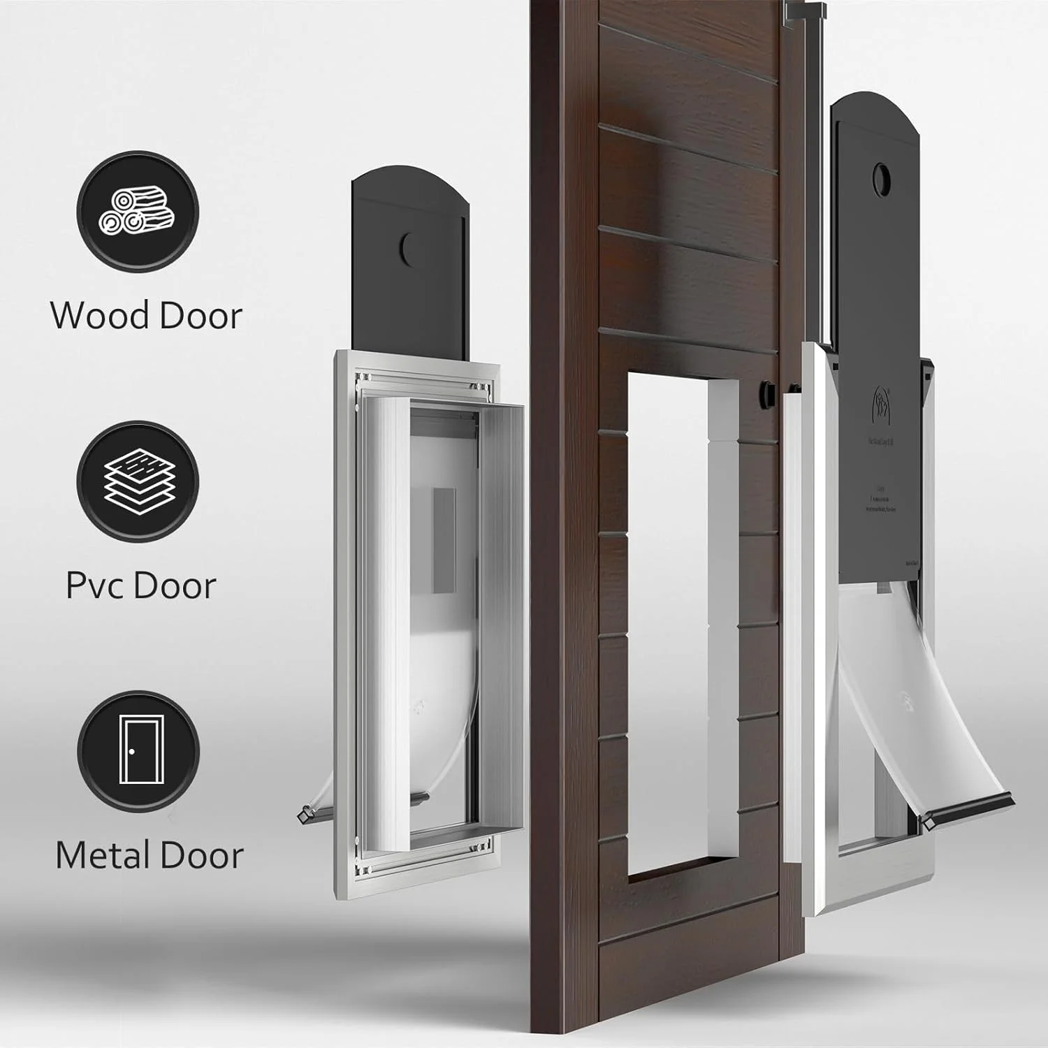 درب حیوانات خانگی سنگین با دو پنل قفل کشویی، درب آلومینیومی بزرگ برای سگ ها برای درب بیرونی، دارای دو فلپ مغناطیسی برای سگ های بزرگ و متوسط تا 50 کیلوگرم (نقره ای، دو فلپ) درب حیوانات خانگی سنگین با دو پنل قفل کشویی، درب آلومینیومی بزرگ برای سگ ها برای درب بیرونی، دارای دو فلپ مغناطیسی برای سگ های بزرگ و متوسط تا 50 کیلوگرم (نقره ای، دو فلپ)