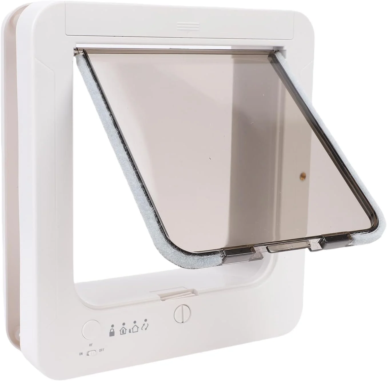 درب هوشمند گربه برای خانه، درب حیوانات خانگی با حسگر خودکار فعال شده با قلاده برای گربه ها با ورود 2 طرفه و مکانیزم های محافظ ایمنی متعدد، نصب آسان