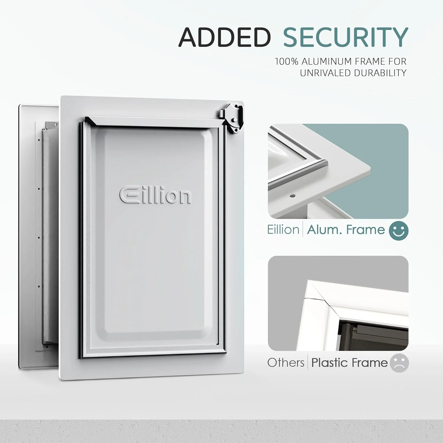 دریچه حیوانات خانگی برای دیوار، دریچه سگ برای دیوار، دریچه سگ با 3 لایه عایق، قاب تمام فلزی و تونل تلسکوپی، مناسب حیوانات خانگی تا وزن 18 کیلوگرم (سایز متوسط)