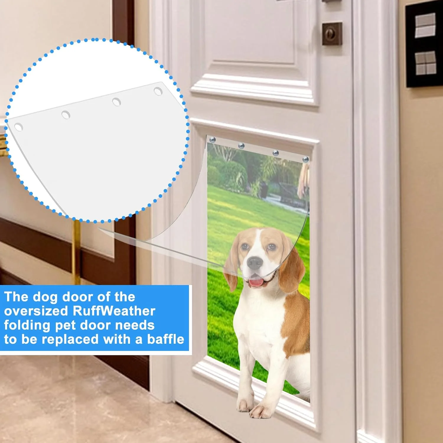دو عدد دریچه جایگزین درب سگ، سازگار با مدل DSRWXL، دریچه بزرگ درب حیوانات خانگی، دریچه های جایگزین 25 در 43 سانتی متر، انعطاف پذیر، با دوام دو عدد دریچه جایگزین درب سگ، سازگار با مدل DSRWXL، دریچه بزرگ درب حیوانات خانگی، دریچه های جایگزین 25 در 43 سانتی متر، انعطاف پذیر، با دوام