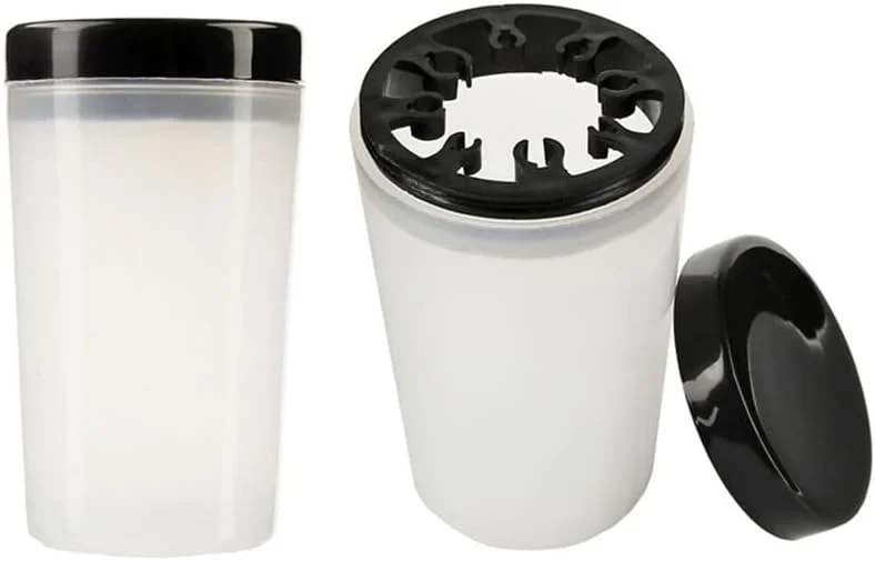 ست 2 عددی لیوان تمیز کننده برس طراحی ناخن Honkenda، جا برس و ظرف پاک کننده لاک ژل UV