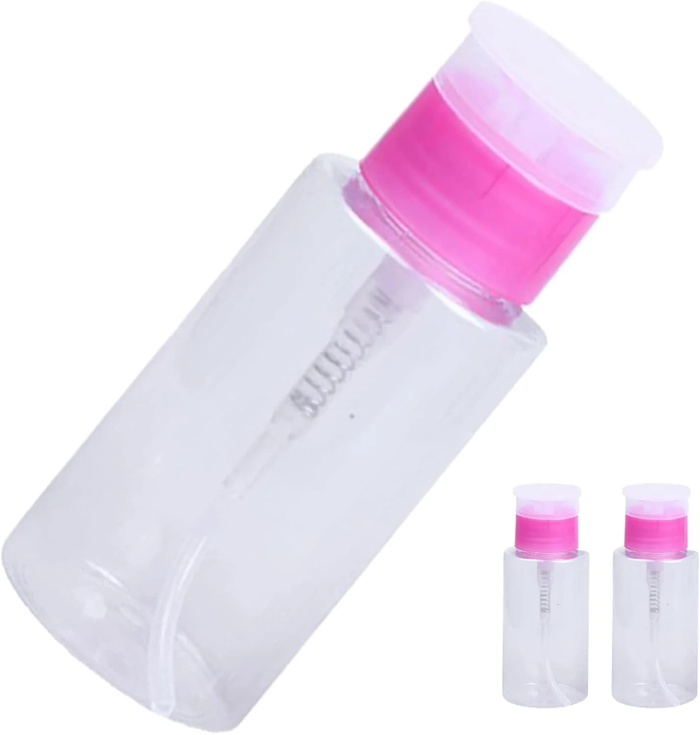 دو عدد بطری پمپ دار 100 میلی لیتری پخش کننده لاک پاک کن، ظرف مایع لاک پاک کن برای پاک کننده آرایش و طراحی ناخن دو عدد بطری پمپ دار 100 میلی لیتری پخش کننده لاک پاک کن، ظرف مایع لاک پاک کن برای پاک کننده آرایش و طراحی ناخن