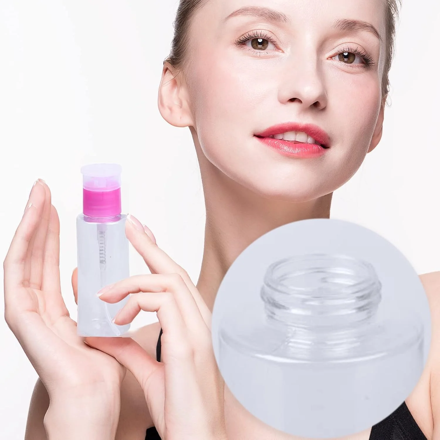 دو عدد بطری پمپ دار 100 میلی لیتری پخش کننده لاک پاک کن، ظرف مایع لاک پاک کن برای پاک کننده آرایش و طراحی ناخن دو عدد بطری پمپ دار 100 میلی لیتری پخش کننده لاک پاک کن، ظرف مایع لاک پاک کن برای پاک کننده آرایش و طراحی ناخن