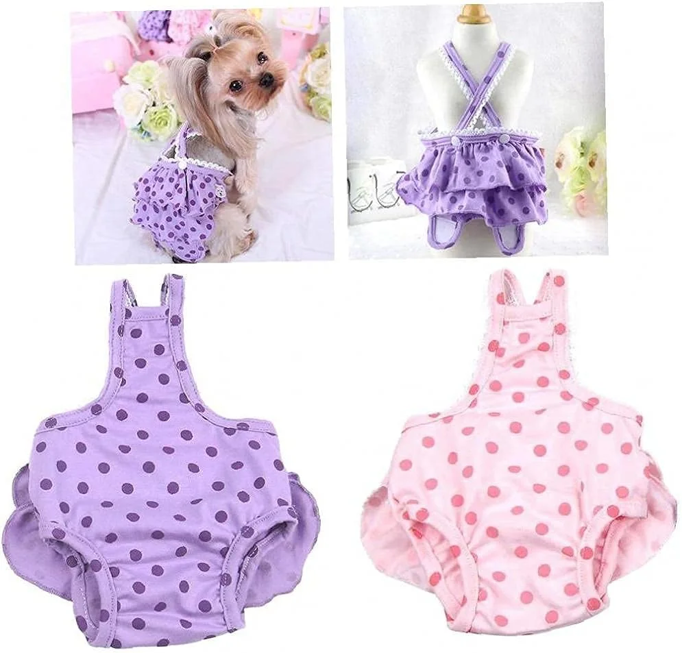 شورت بهداشتی سگ خانگی، بند قابل تنظیم، شورت نخی قابل شستشو و استفاده مجدد با دکمه، شورت فیزیولوژیکی با پوشیدن آسان برای سگ های کوچک و متوسط، 2 عدد (صورتی + بنفش، L) شورت بهداشتی سگ خانگی، بند قابل تنظیم، شورت نخی قابل شستشو و استفاده مجدد با دکمه، شورت فیزیولوژیکی با پوشیدن آسان برای سگ های کوچک و متوسط، 2 عدد (صورتی + بنفش، L)