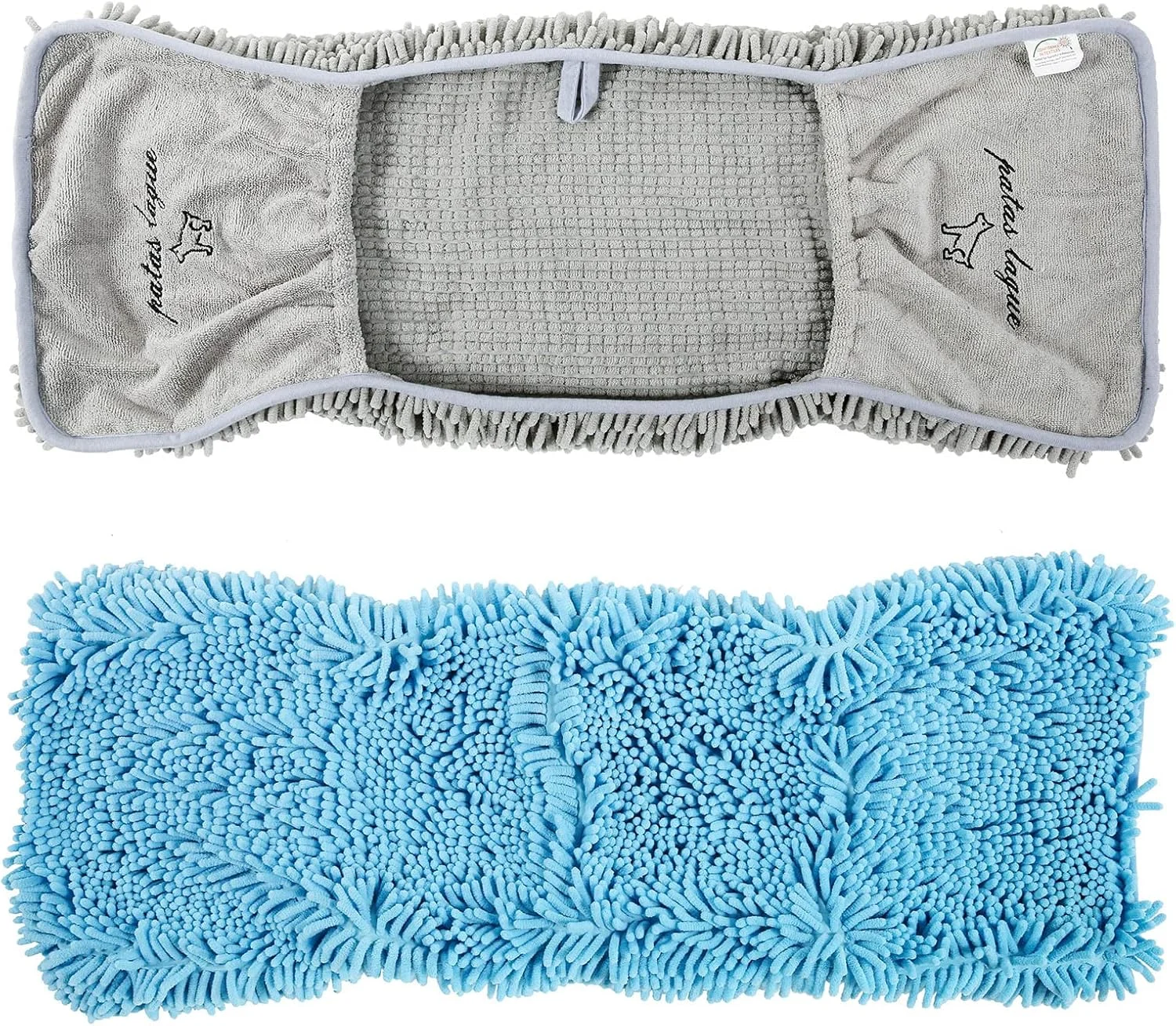 پک 2 عددی حوله سگ جاذب Patas Lague، 89x38 سانتی متر، حوله میکروفایبر بزرگ و بسیار جاذب با قابلیت خشک شدن سریع به همراه جیب برای دست، مناسب سگ و گربه، قابل شستشو در ماشین لباسشویی (خاکستری+آبی) پک 2 عددی حوله سگ جاذب Patas Lague، 89x38 سانتی متر، حوله میکروفایبر بزرگ و بسیار جاذب با قابلیت خشک شدن سریع به همراه جیب برای دست، مناسب سگ و گربه، قابل شستشو در ماشین لباسشویی (خاکستری+آبی)