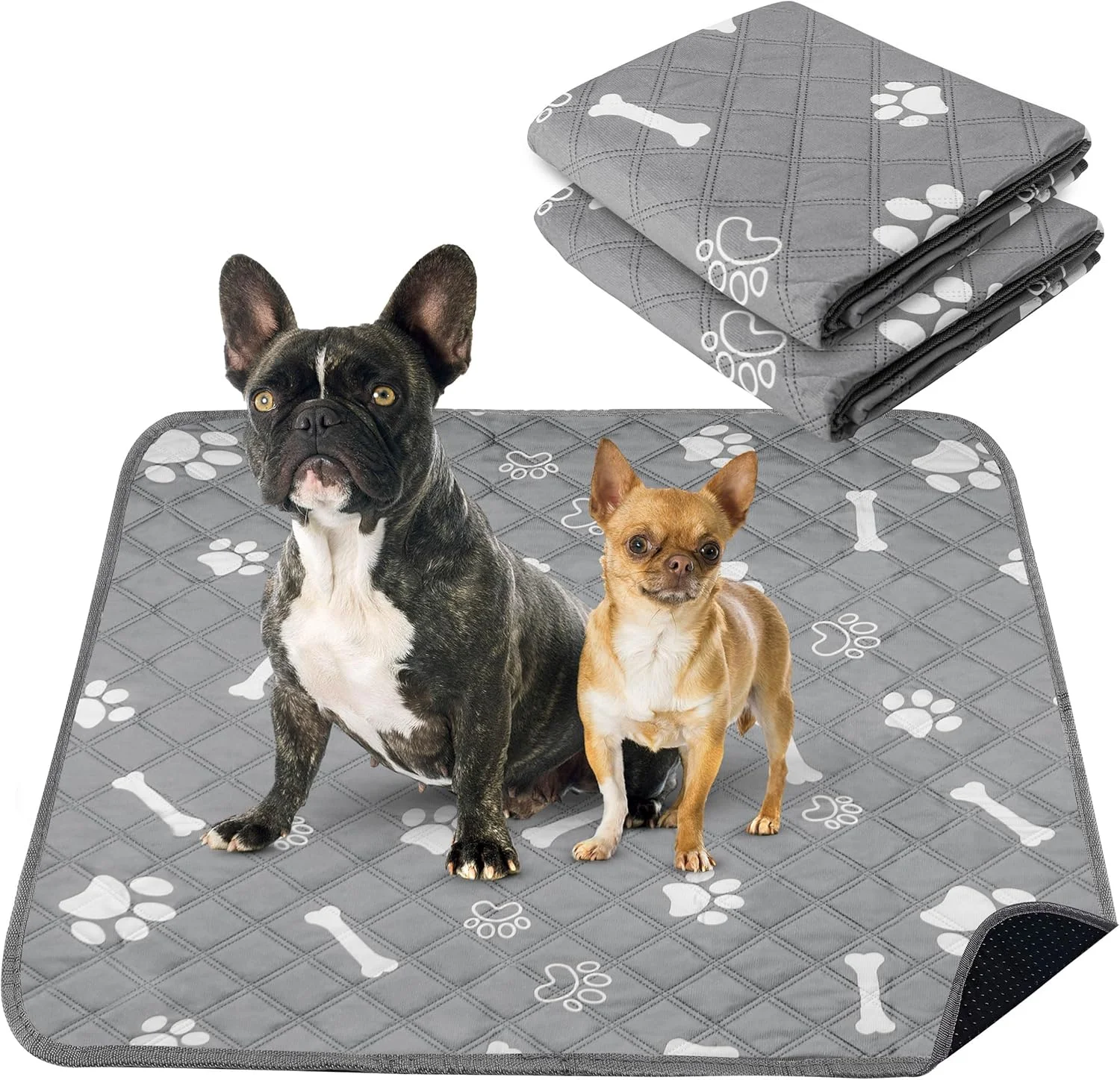 پدهای ادرار شوی پتینساِت برای سگها، 91 در 104 سانتیمتر، پدهای توله سگ قابل استفاده مجدد با قدرت جذب فوقالعاده، بسته 2 عددی پد بزرگ با زیره ضد آب برای آموزش حیوانات خانگی، تربیت در خانه و بیاختیاری پدهای ادرار شوی پتینساِت برای سگها، 91 در 104 سانتیمتر، پدهای توله سگ قابل استفاده مجدد با قدرت جذب فوقالعاده، بسته 2 عددی پد بزرگ با زیره ضد آب برای آموزش حیوانات خانگی، تربیت در خانه و بیاختیاری