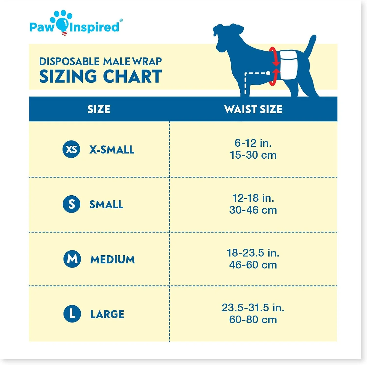 پوشک سگ نر Paw Inspired، پوشک یکبار مصرف سگ | کمربند شکمی برای سگ های کوچک، متوسط و بزرگ (32 عدد، سایز خیلی کوچک) پوشک سگ نر Paw Inspired، پوشک یکبار مصرف سگ | کمربند شکمی برای سگ های کوچک، متوسط و بزرگ (32 عدد، سایز خیلی کوچک)