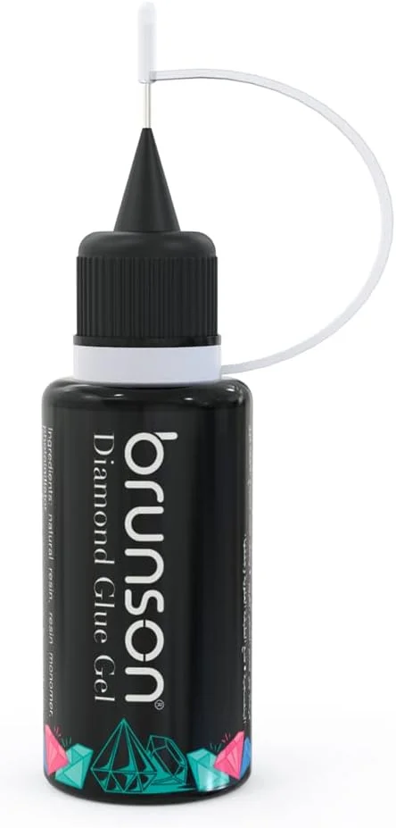 چسب نگین ناخن برانسون برای طراحی ناخن، چسب ژل نگین، قلم چسب، ماده پولیش رزین، چسب ژل محکم و سریع، شفاف 10 میلی لیتر