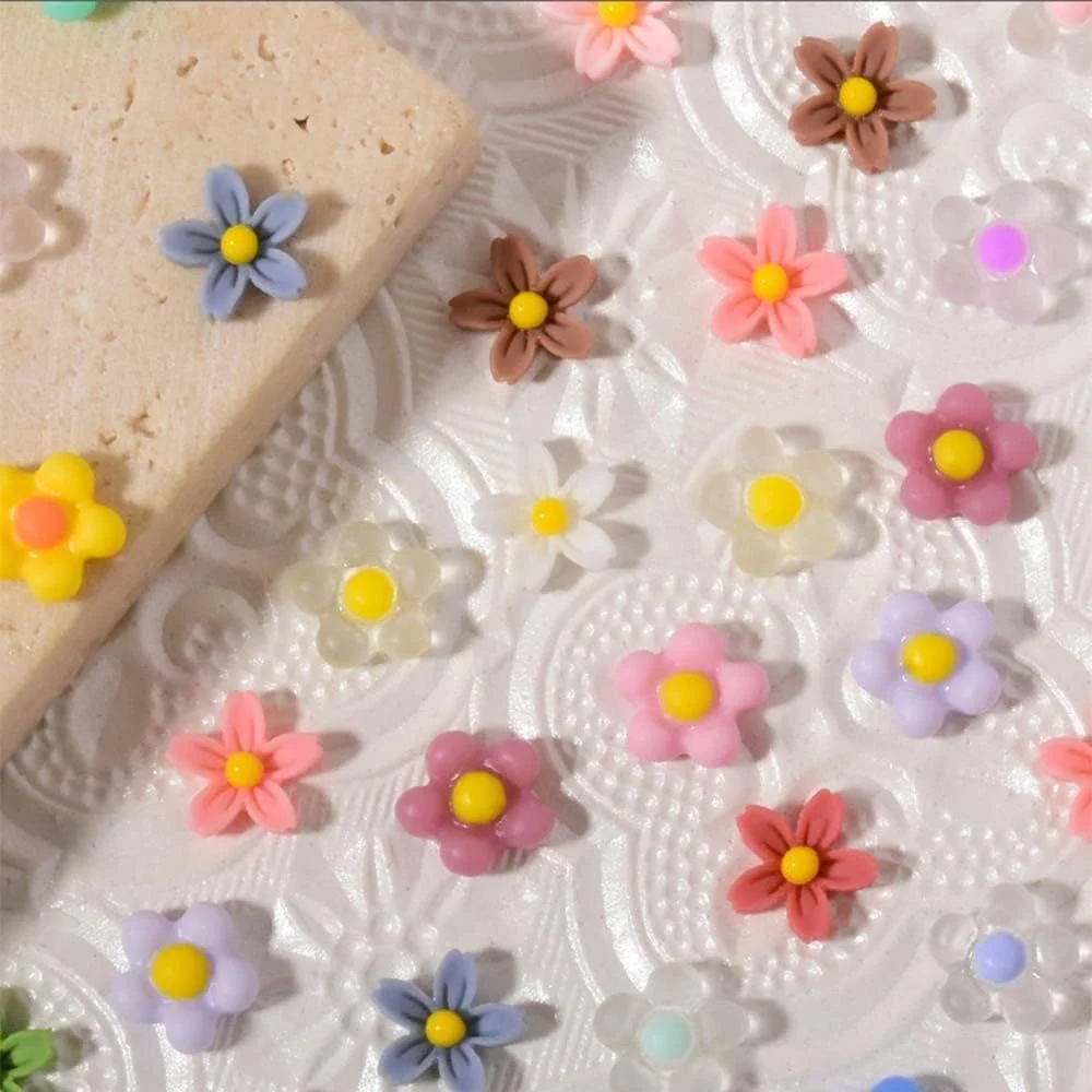 نگین های سه بعدی طراحی ناخن، زیورآلات کیوت و شفاف رزینی برای طراحی ناخن (C)