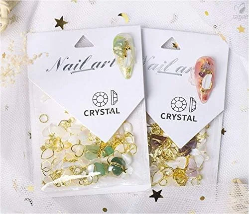 سنگ تزئینی ناخن در اندازه های مختلف، جواهرات هنری ناخن، سنگ کریستالی تزئینی ناخن، قطعه صدف سه بعدی هنری ناخن -- به همراه موچین حرفه ای (سبز یشمی) سنگ تزئینی ناخن در اندازه های مختلف، جواهرات هنری ناخن، سنگ کریستالی تزئینی ناخن، قطعه صدف سه بعدی هنری ناخن -- به همراه موچین حرفه ای (سبز یشمی)