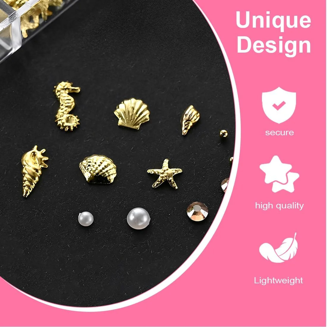 نگین های طراحی ناخن، جواهرات طلایی ساحلی اقیانوسی سه بعدی برای طراحی ناخن، سنگ های ناخن با تم اقیانوس برای خانم ها، اقیانوس ناخن اکریلیک نگین های طراحی ناخن، جواهرات طلایی ساحلی اقیانوسی سه بعدی برای طراحی ناخن، سنگ های ناخن با تم اقیانوس برای خانم ها، اقیانوس ناخن اکریلیک