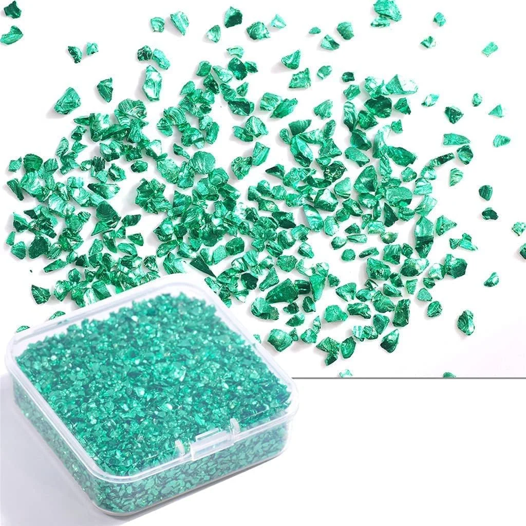 سنگ شیشه خرد شده ELECDON، 80 گرم در جعبه، مناسب برای پر کردن رزین اپوکسی DIY، تزئین ناخن کریستالی نامنظم، ساخت جواهرات (شامپاین) سنگ شیشه خرد شده ELECDON، 80 گرم در جعبه، مناسب برای پر کردن رزین اپوکسی DIY، تزئین ناخن کریستالی نامنظم، ساخت جواهرات (شامپاین)