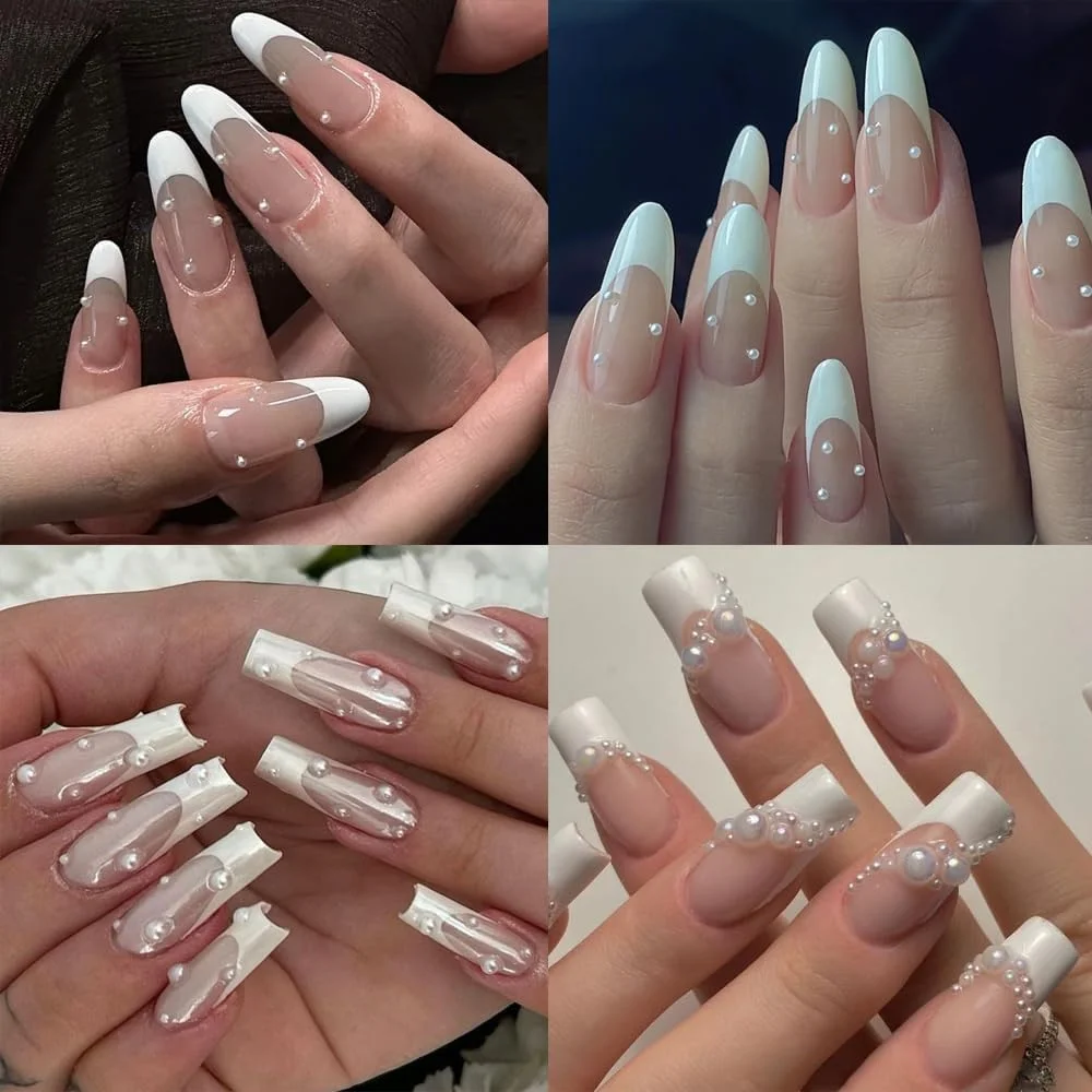 نگین ناخن مرواریدی گرد و نیم گرد در سایزهای مختلف، مرواریدهای تخت سفید برای طراحی ناخن، مناسب برای خانم ها، دختران، لوازم مانیکور و تزئینات صنایع دستی DIY…… نگین ناخن مرواریدی گرد و نیم گرد در سایزهای مختلف، مرواریدهای تخت سفید برای طراحی ناخن، مناسب برای خانم ها، دختران، لوازم مانیکور و تزئینات صنایع دستی DIY……