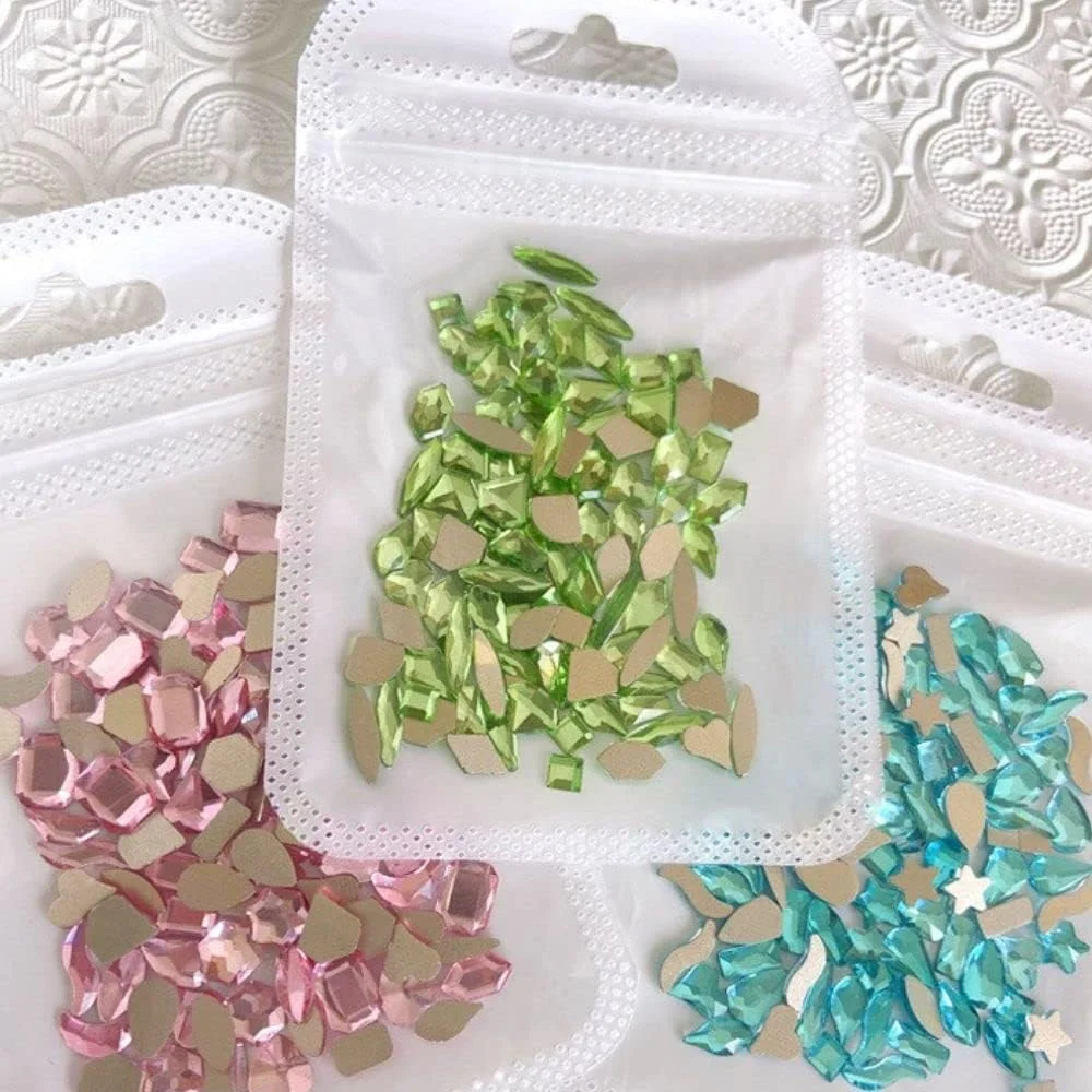 ۱۰۰ عدد نگین ناخن سبز، کریستال های تخت، جواهرات آبی رنگ با اشکال خاص، تزئینات سه بعدی ناخن، زیورآلات ناخن DIY (آبی تیره) ۱۰۰ عدد نگین ناخن سبز، کریستال های تخت، جواهرات آبی رنگ با اشکال خاص، تزئینات سه بعدی ناخن، زیورآلات ناخن DIY (آبی تیره)