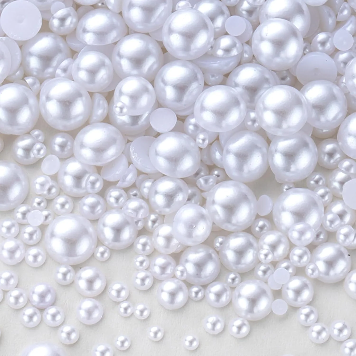150 گرم مروارید تخت پشت سفید 3 تا 14 میلیمتری، مرواریدهای ABS نیمگرد بژ برای صنایع دستی DIY، هنر ناخن، ساخت جواهرات 150 گرم مروارید تخت پشت سفید 3 تا 14 میلیمتری، مرواریدهای ABS نیمگرد بژ برای صنایع دستی DIY، هنر ناخن، ساخت جواهرات
