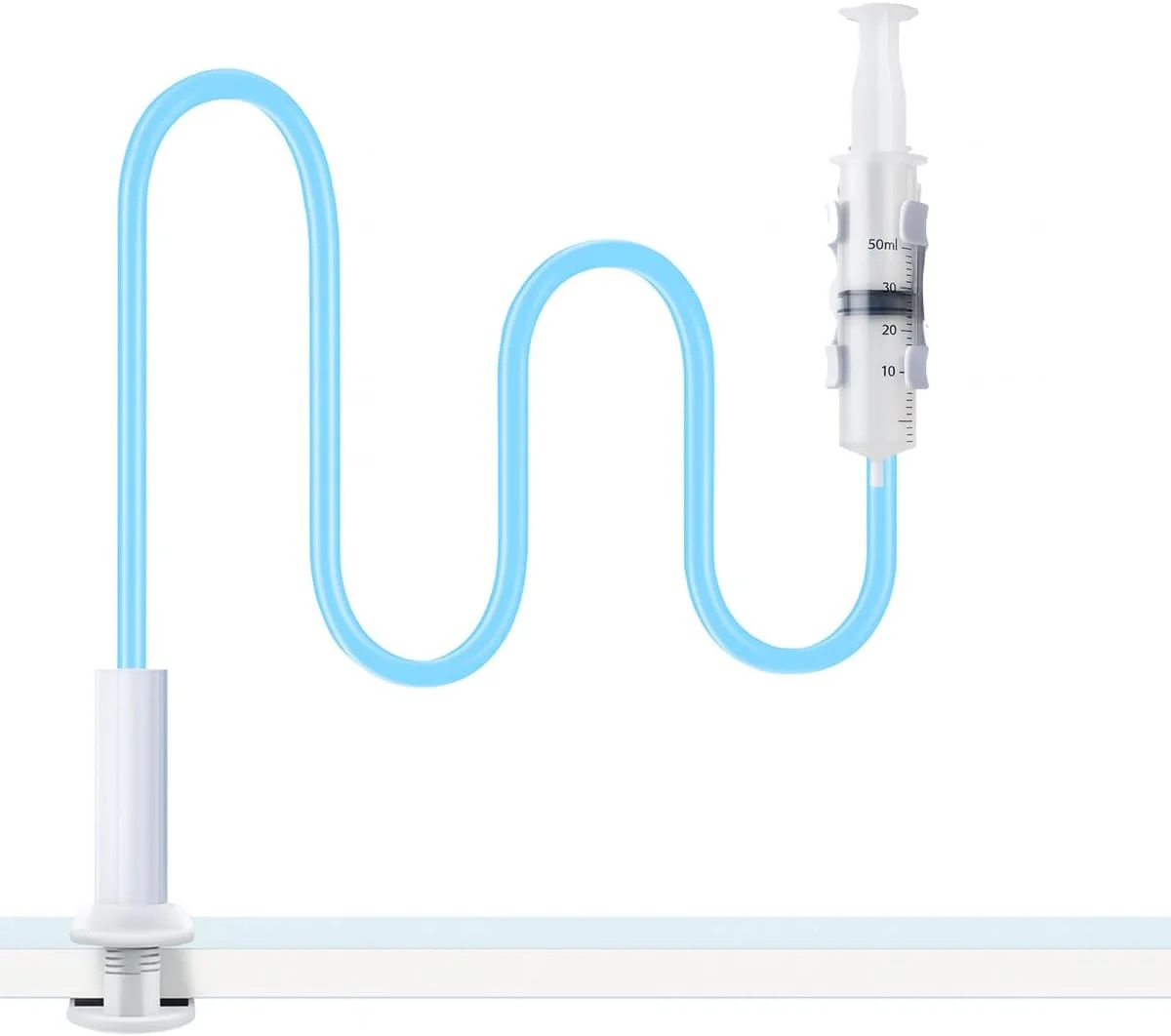پایه نگهدارنده لوله تغذیه قابل تنظیم، میله پشتیبانی پزشکی با گردن غازی، گیره میله IV تاشو، سفید