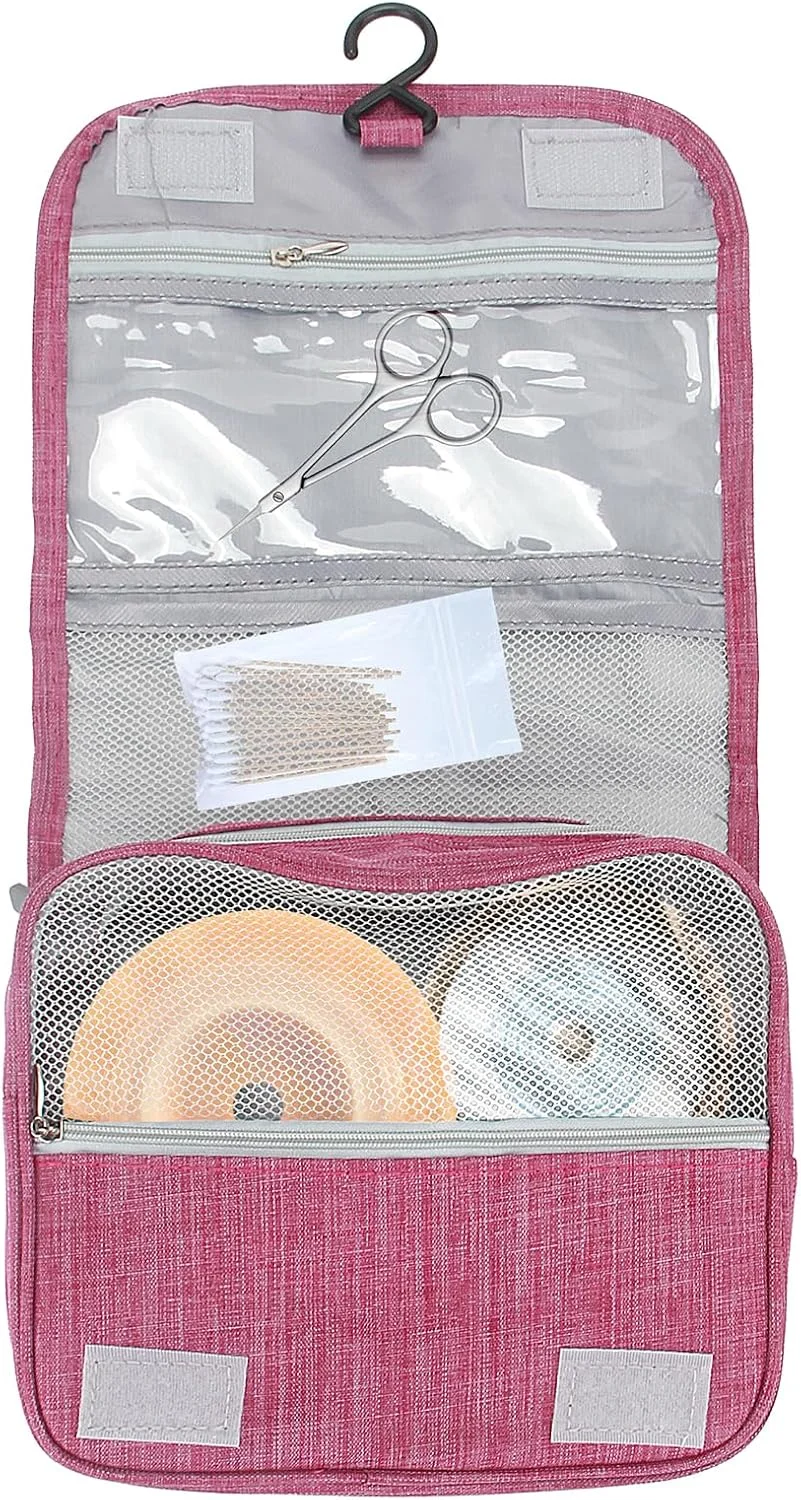 کیف مسافرتی استومی کولوستومی، کیف آویز لوازم استومی برای کولوستومی، سوند فولی، لوازم پزشکی، لوازم جانبی کیف ایلئوستومی استومی، سازمان دهنده آویز توالت (رز)