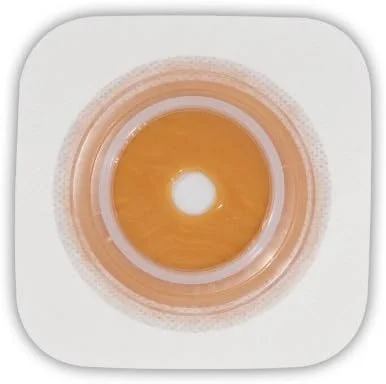 کانواتک 125271 SUR-FIT Natura دو تکه از پیش برش خورده، محافظ پوست انعطاف پذیر Stomahesive با یقه نواری، قهوه ای روشن، فلنج 45 میلی متر (1 3/4 اینچ)؛ دهانه استومی 25 میلی متر (1 اینچ)، 10 عدد در جعبه