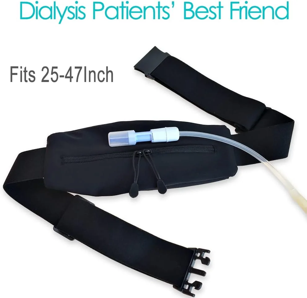 نگهدارنده ست انتقال کاتتر دیالیز صفاقی با جیب بزرگ، کمربند لوله تغذیه شکمی PEG برای بزرگسالان، زنان و مردان