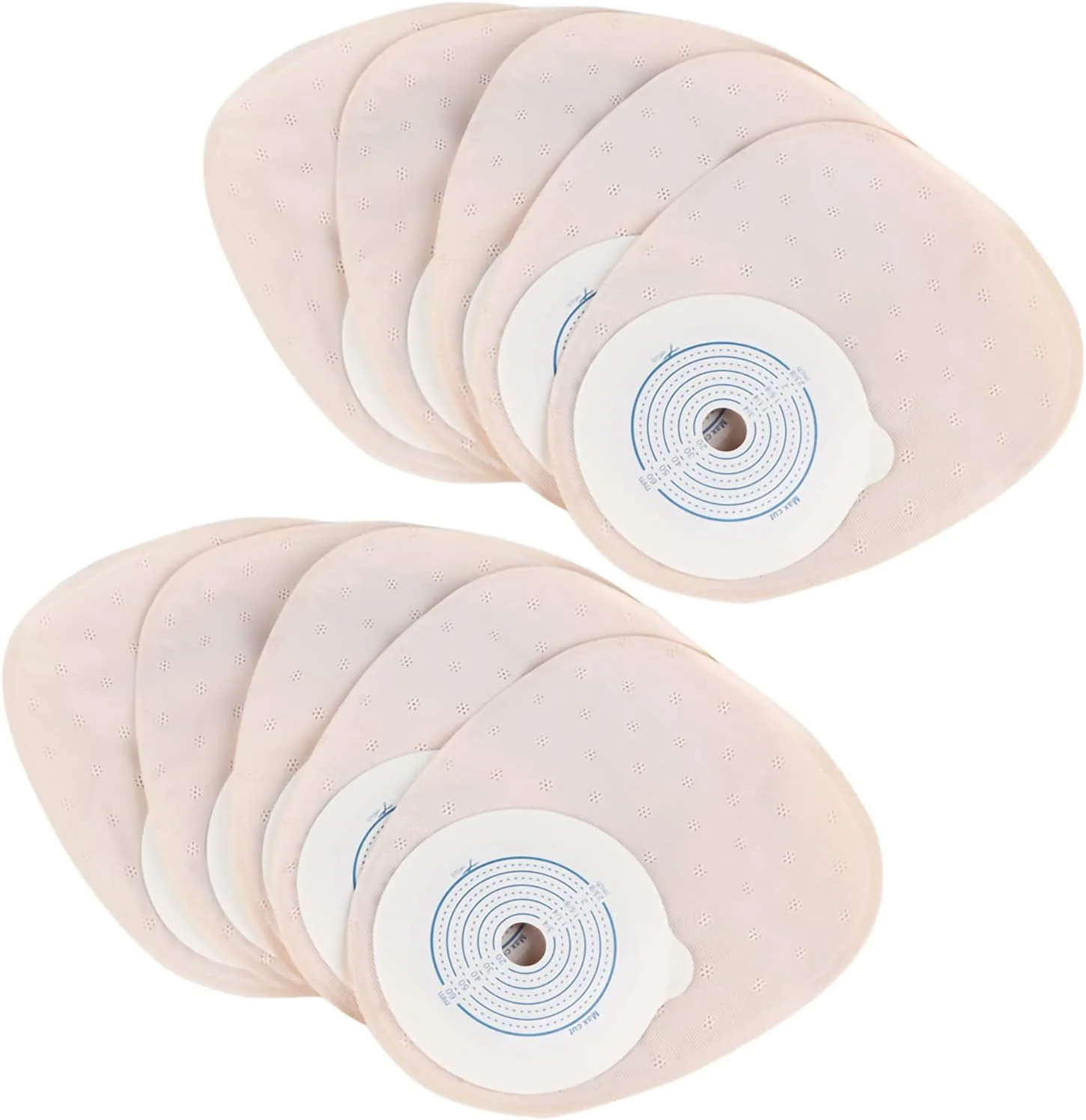 کیسه استومی، 10 عدد در هر بسته سیستم یک تکه کیسه استومی کیسه تخلیه پزشکی لوازم استومی کولوستومی