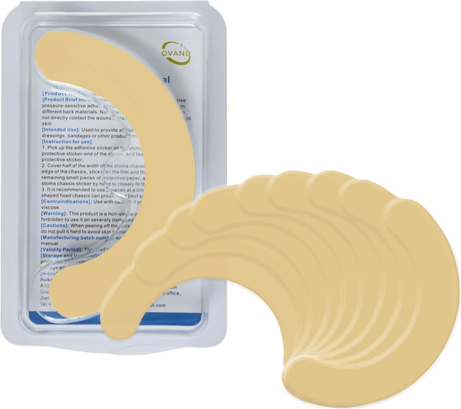 10 عدد نوار محافظ استومی، ضد آب و مقاوم در برابر نشت هیدروکلوئید با گرید پزشکی، نوار چسب الاستیک پوست برای کیسه های استومی کولوستومی