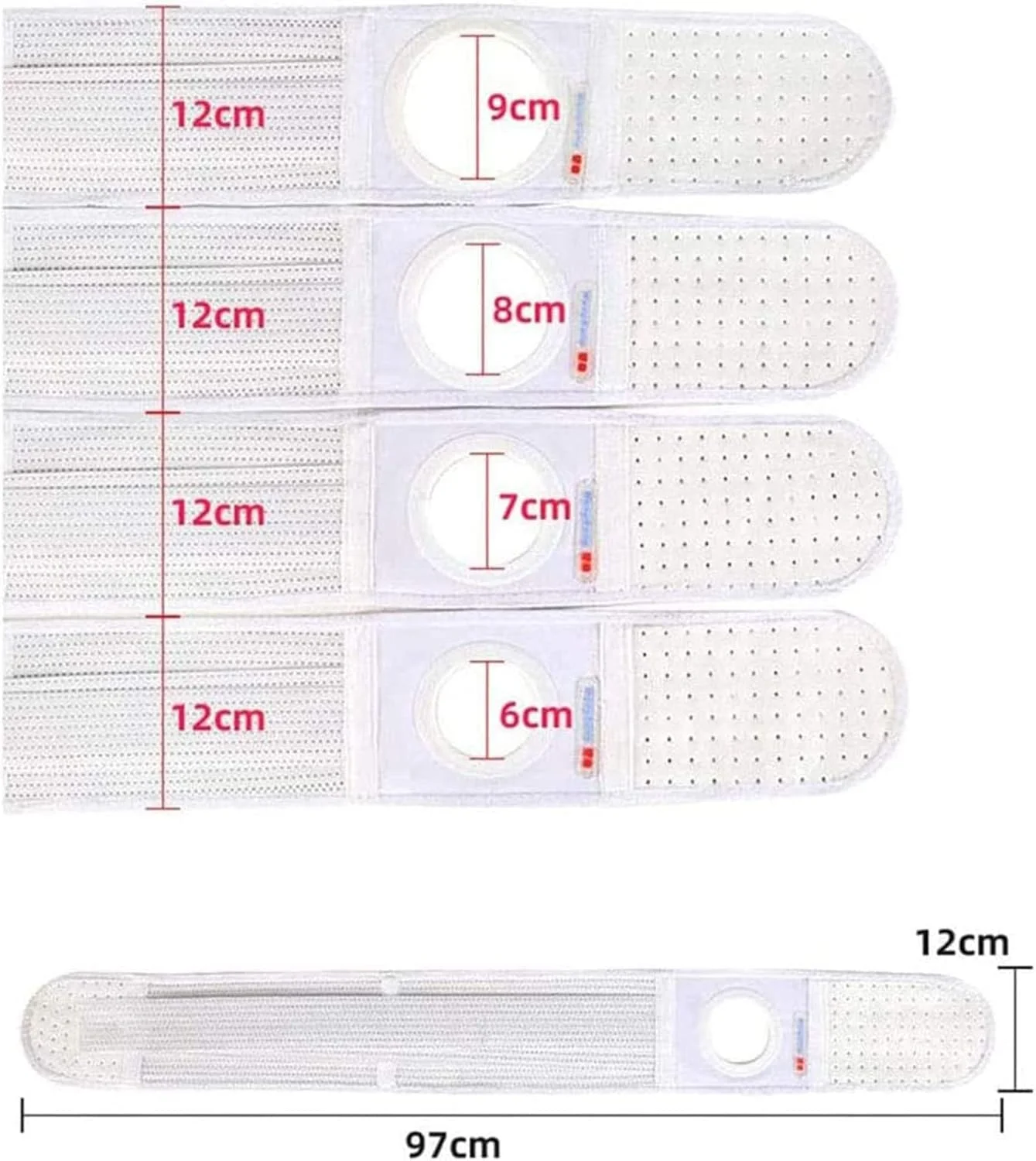 کمربند استومی پانکراس، تسکین سریع فتق های اپی گاستریک، ناف و شکمی، برای مراقبت های بعد از عمل، برای نگهدارنده کیسه کولوستومی با دهانه استومی