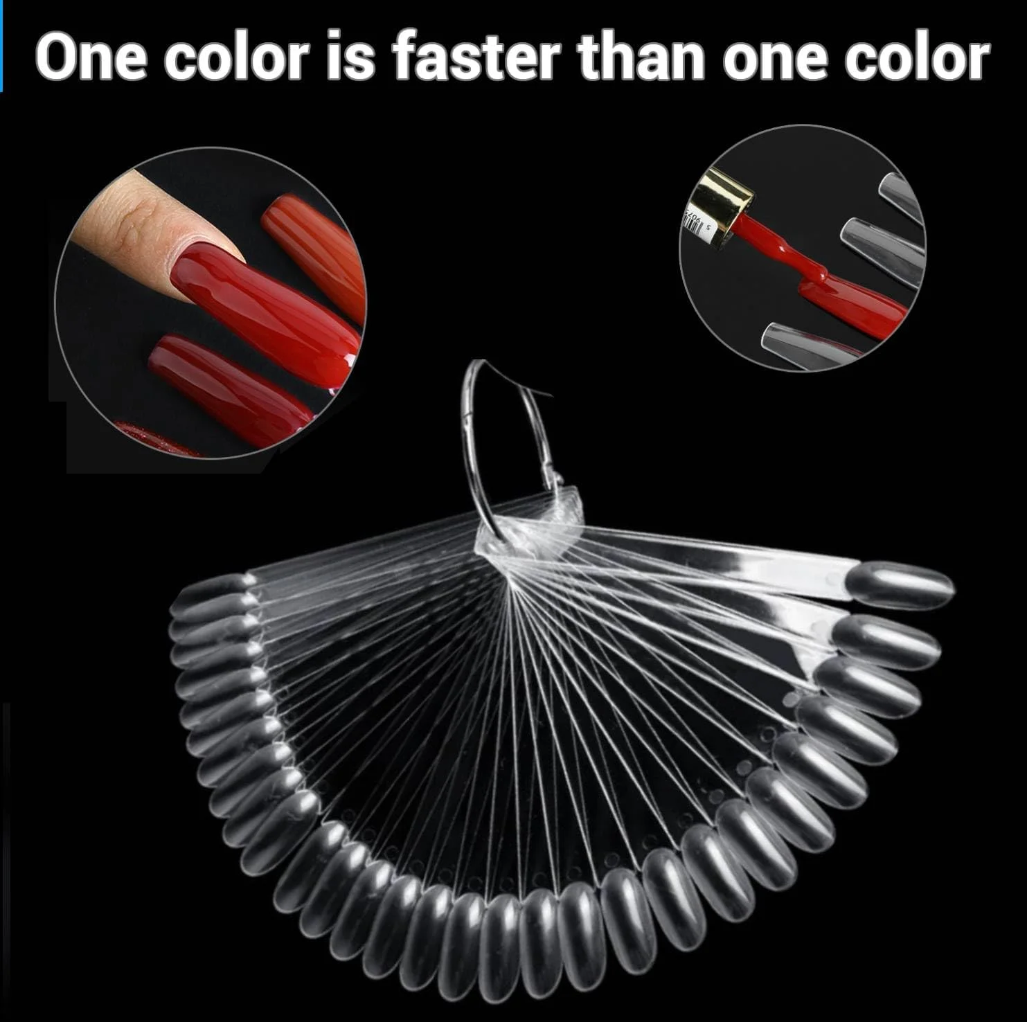 100 عدد نمونه لاک ناخن شفاف - نوک نمایشگر ناخن گرد شکل برای لاک ناخن، ژل و طرح های هنری ناخن، ایده آل برای استفاده در سالن و استفاده شخصی 100 عدد نمونه لاک ناخن شفاف - نوک نمایشگر ناخن گرد شکل برای لاک ناخن، ژل و طرح های هنری ناخن، ایده آل برای استفاده در سالن و استفاده شخصی