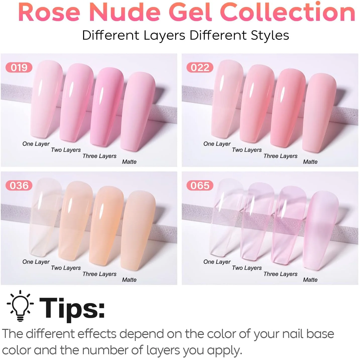 لاک ژل ایمیلی، ست لاک ژل صورتی کالباسی، ست لاک ژل UV LED، ست مانیکور لاک ژل - ماندگاری طولانی و استفاده آسان، 4 عدد X 10 میلی لیتر - Kit17