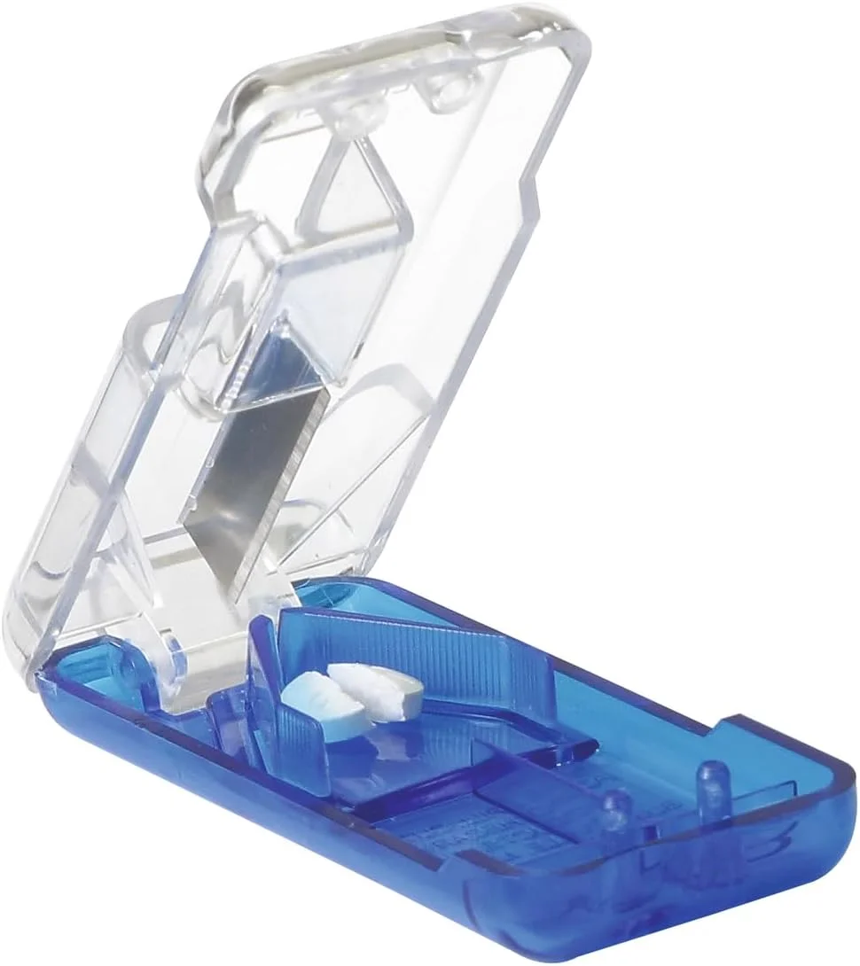 برش دهنده قرص جیبی شفاف ایزی دوز به همراه پخش کننده