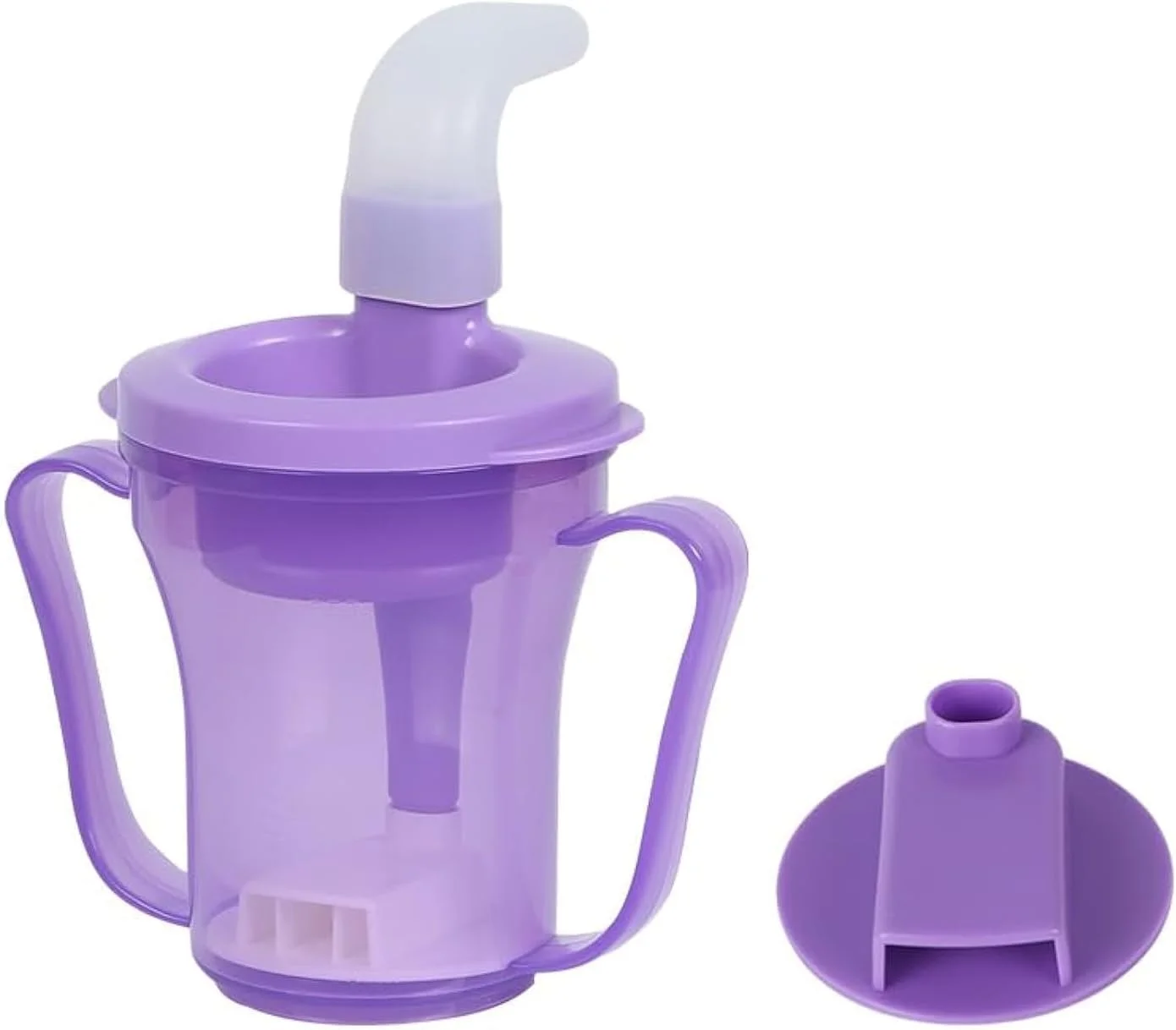 لیوان نوشیدنی تنظیم کننده دیسفاژی برای افراد دارای اختلال بلع، هر بار 5 یا 10 سی سی مایع را پخش می کند، بدون نیاز به غلیظ کننده. کمک به جلوگیری از خفگی