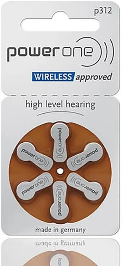 بسته 30 عددی باتری سمعک PowerOne سایز 312